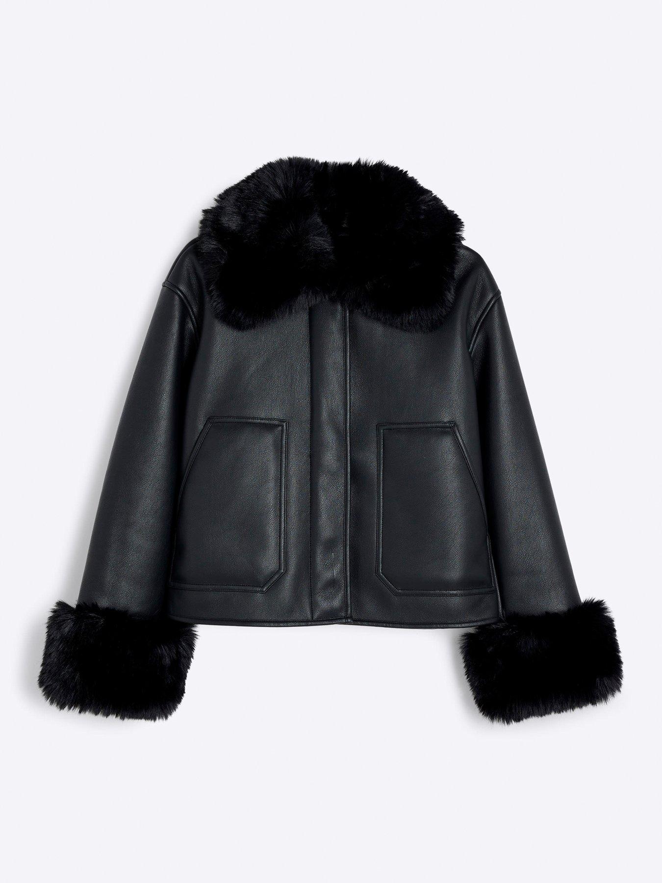 river-island-faux-fur-cuff-shearling-jacket-blackdetail