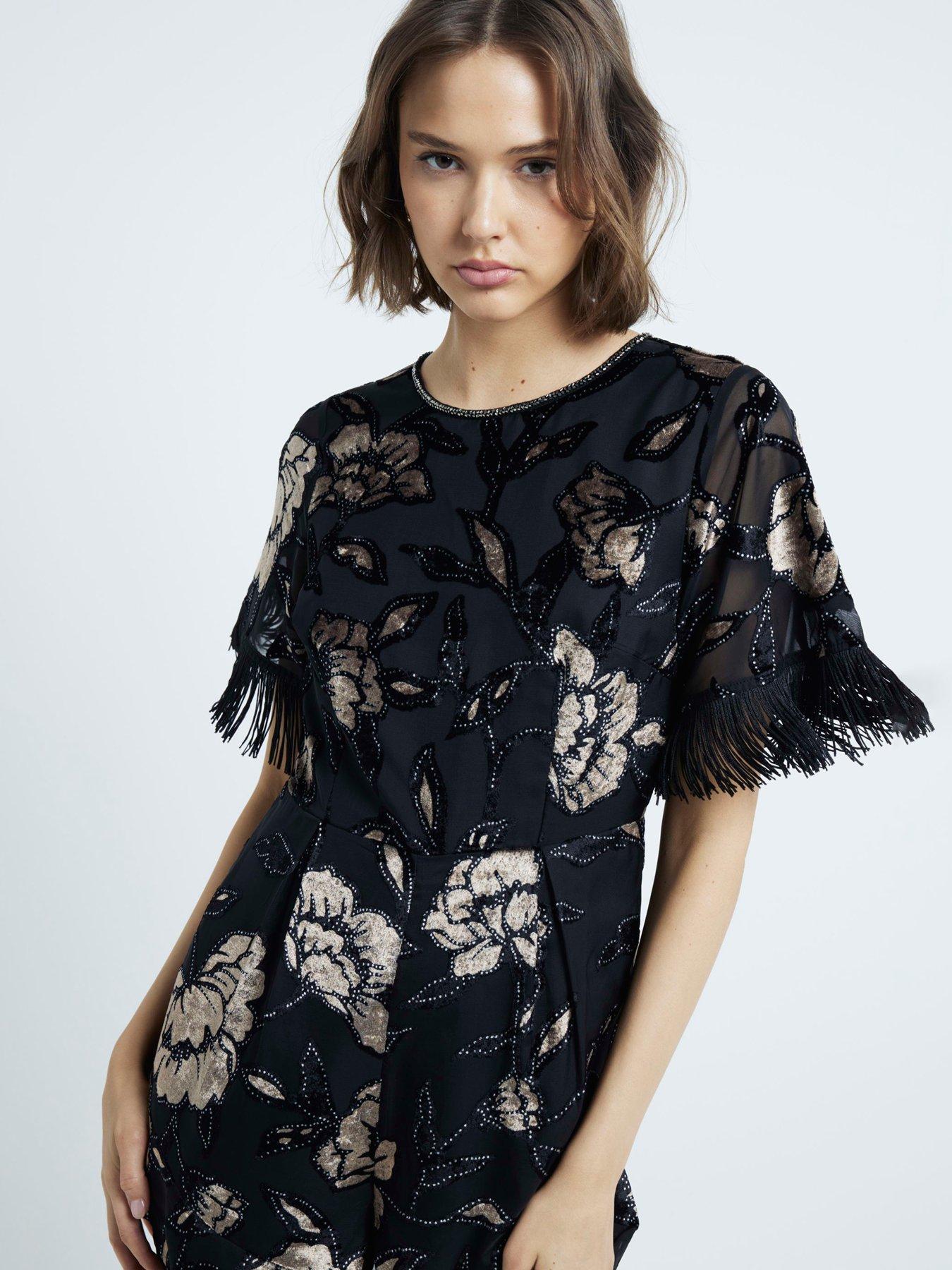 river-island-devore-fringe-playsuit-blackoutfit