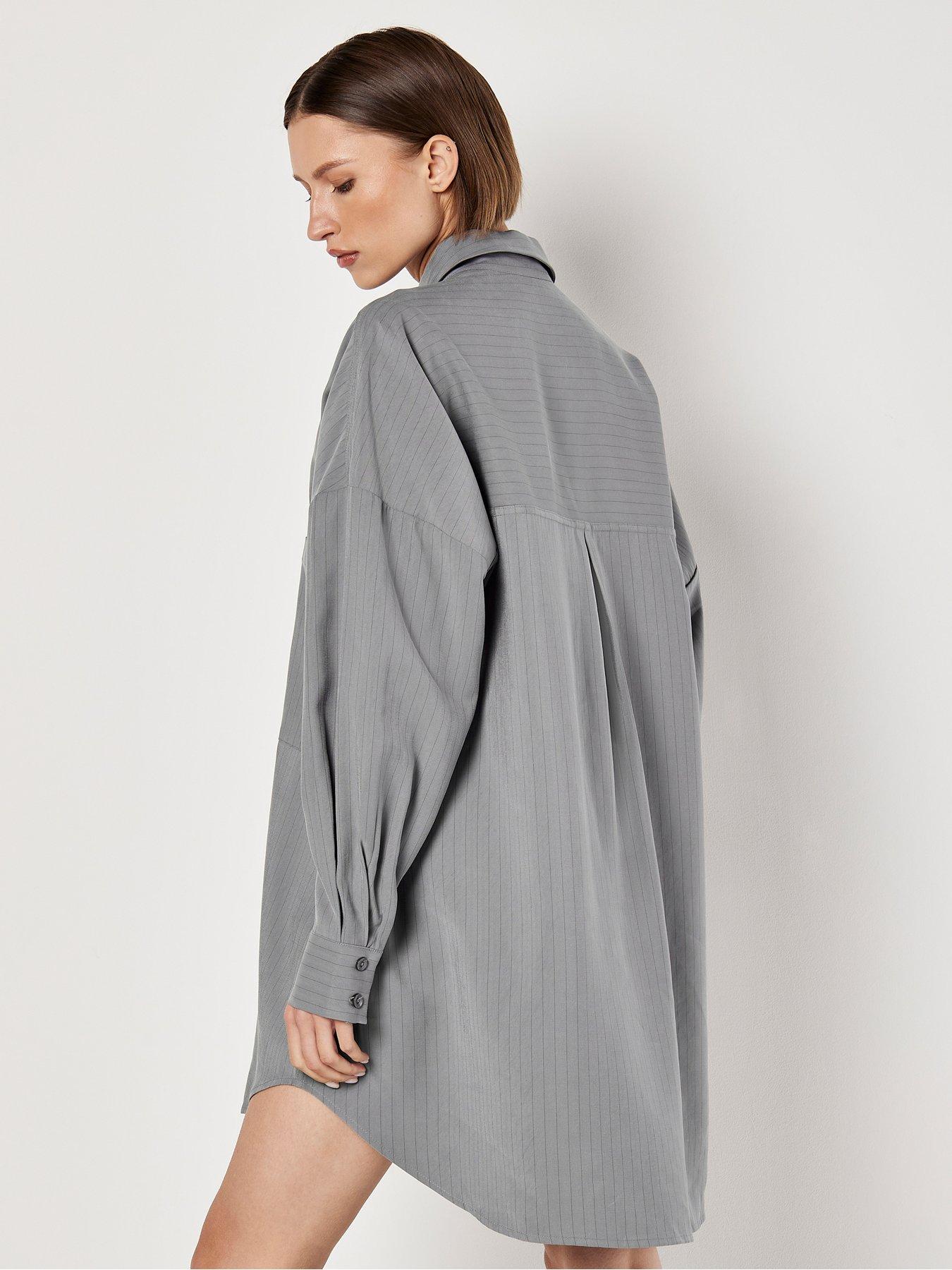 apricot-pinstripe-oversized-shirt-dressstillFront