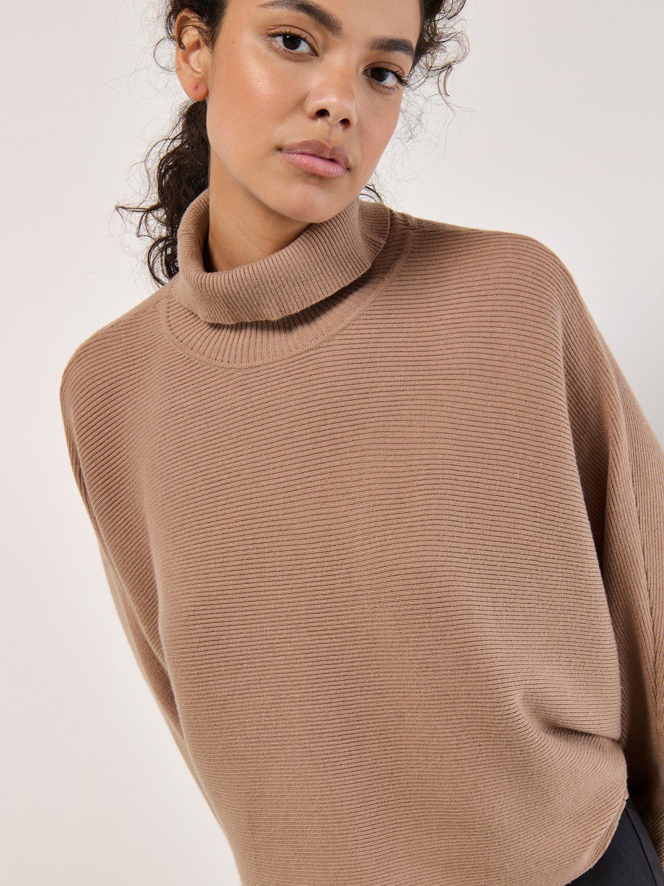 apricot-apricot-roll-neck-batwing-jumperoutfit