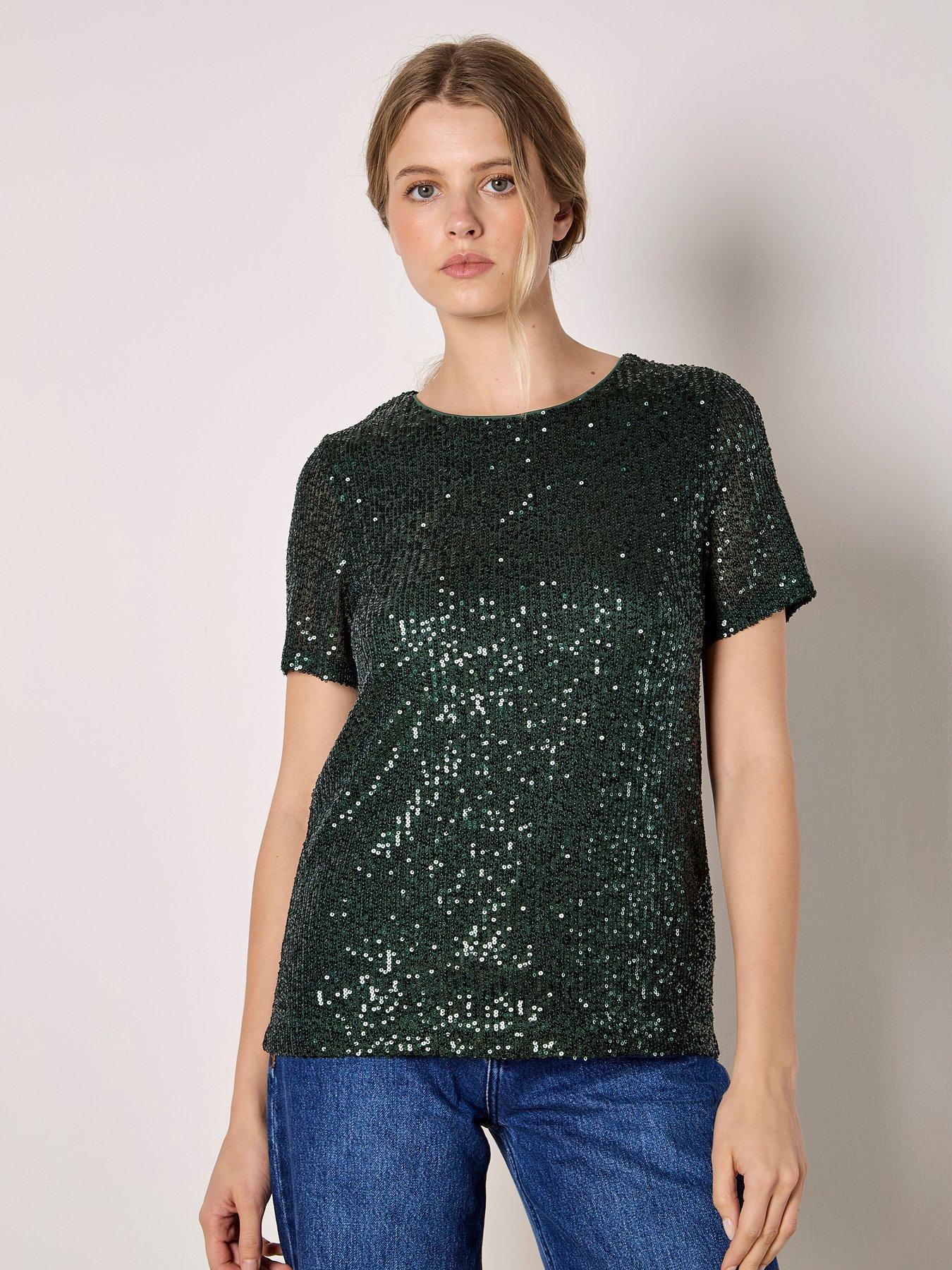 apricot-sequin-lines-tee