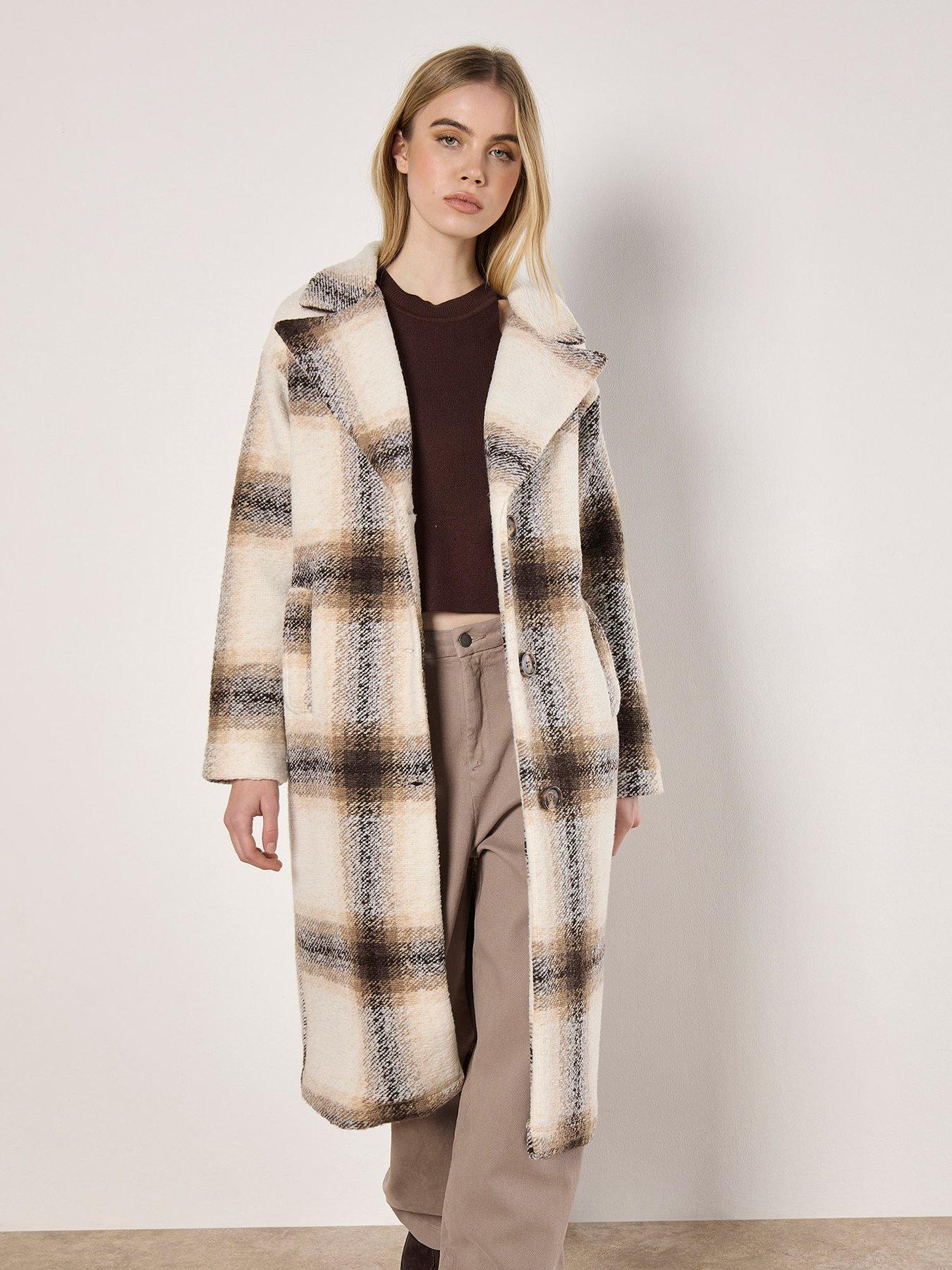 apricot-large-scale-check-oversized-coat