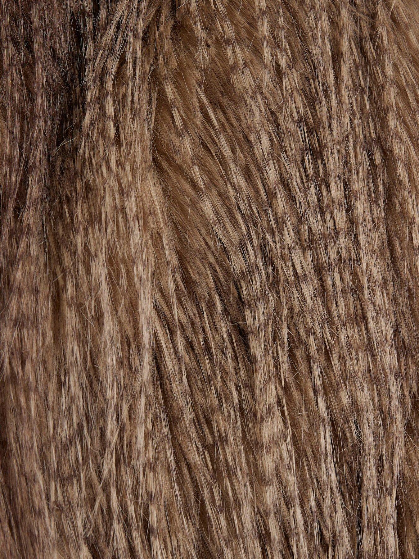 river-island-feather-effect-fur-coat-browndetail