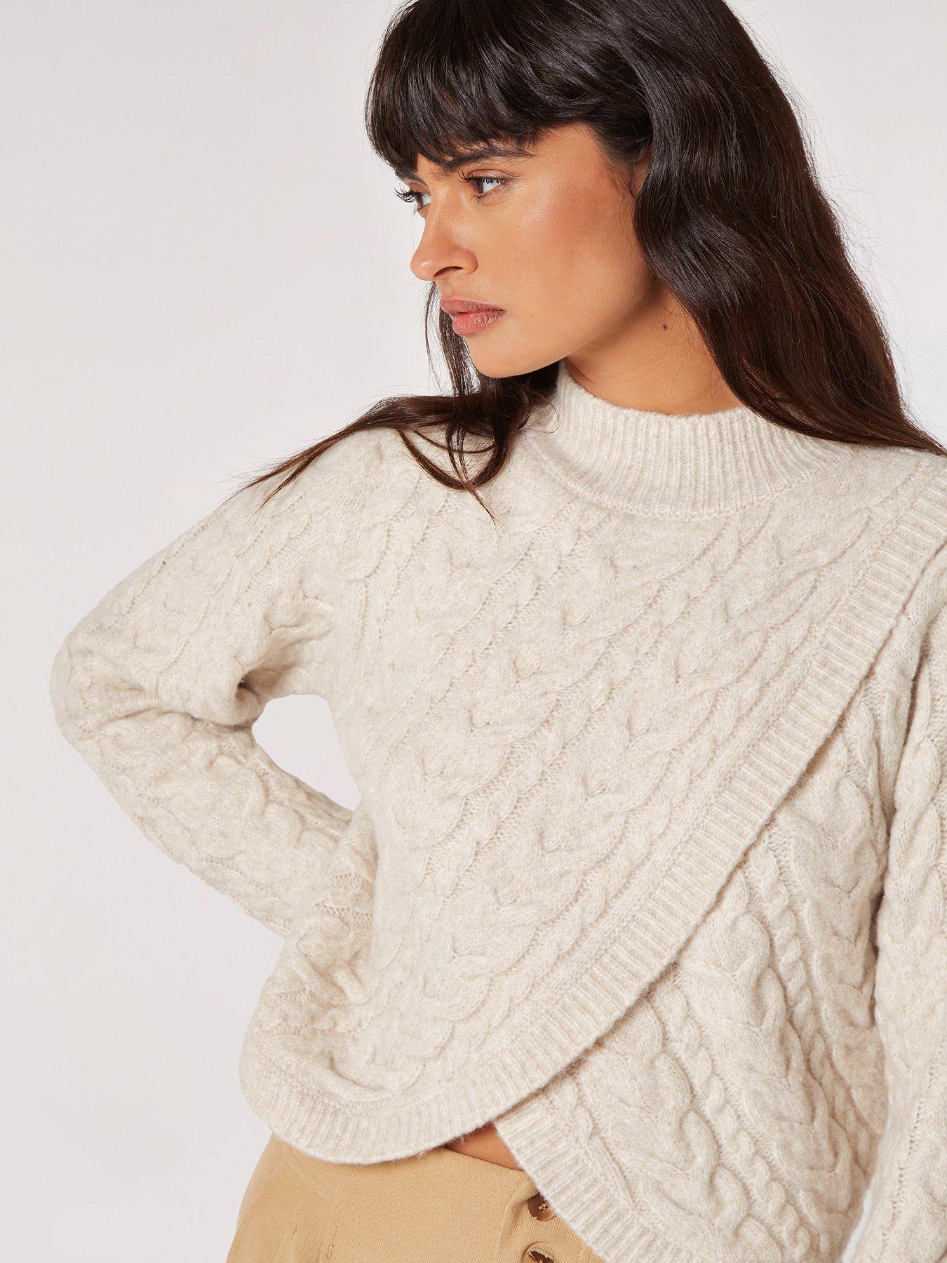 apricot-cable-knit-wrap-over-jumperback