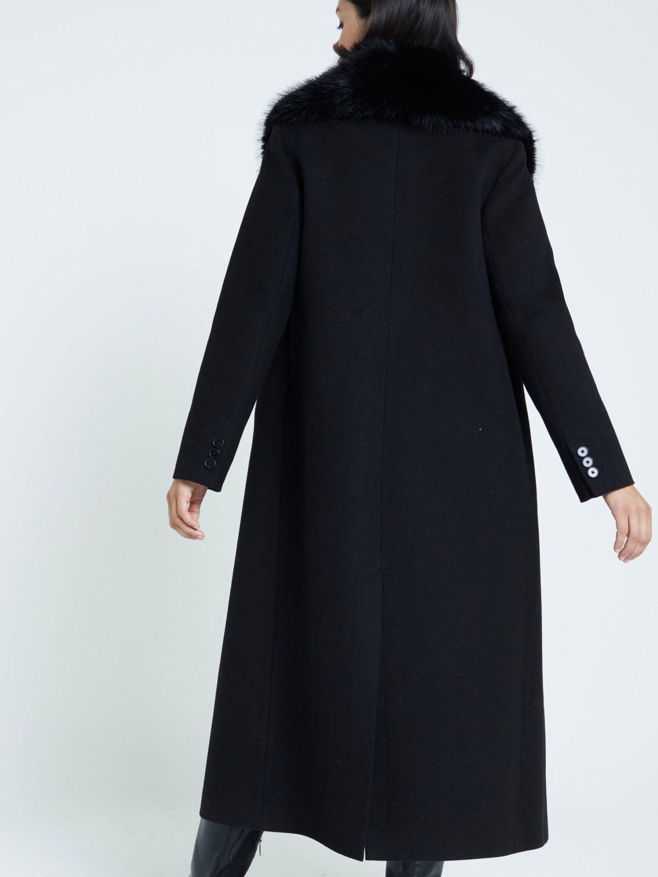 river-island-faux-fur-collar-double-breasted-coat-blackstillFront