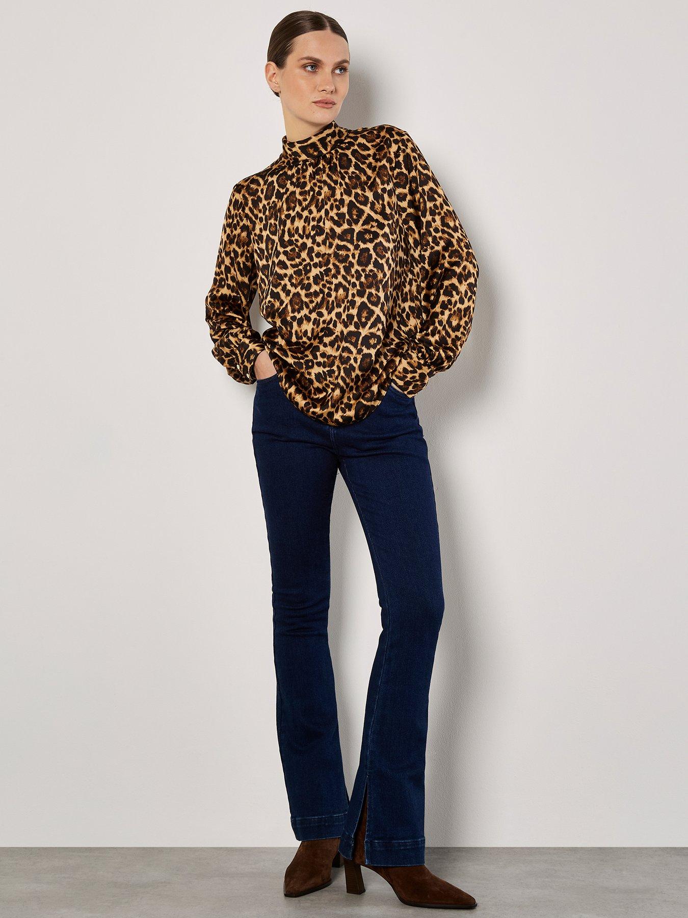 apricot-leopard-satin-high-neck-topback