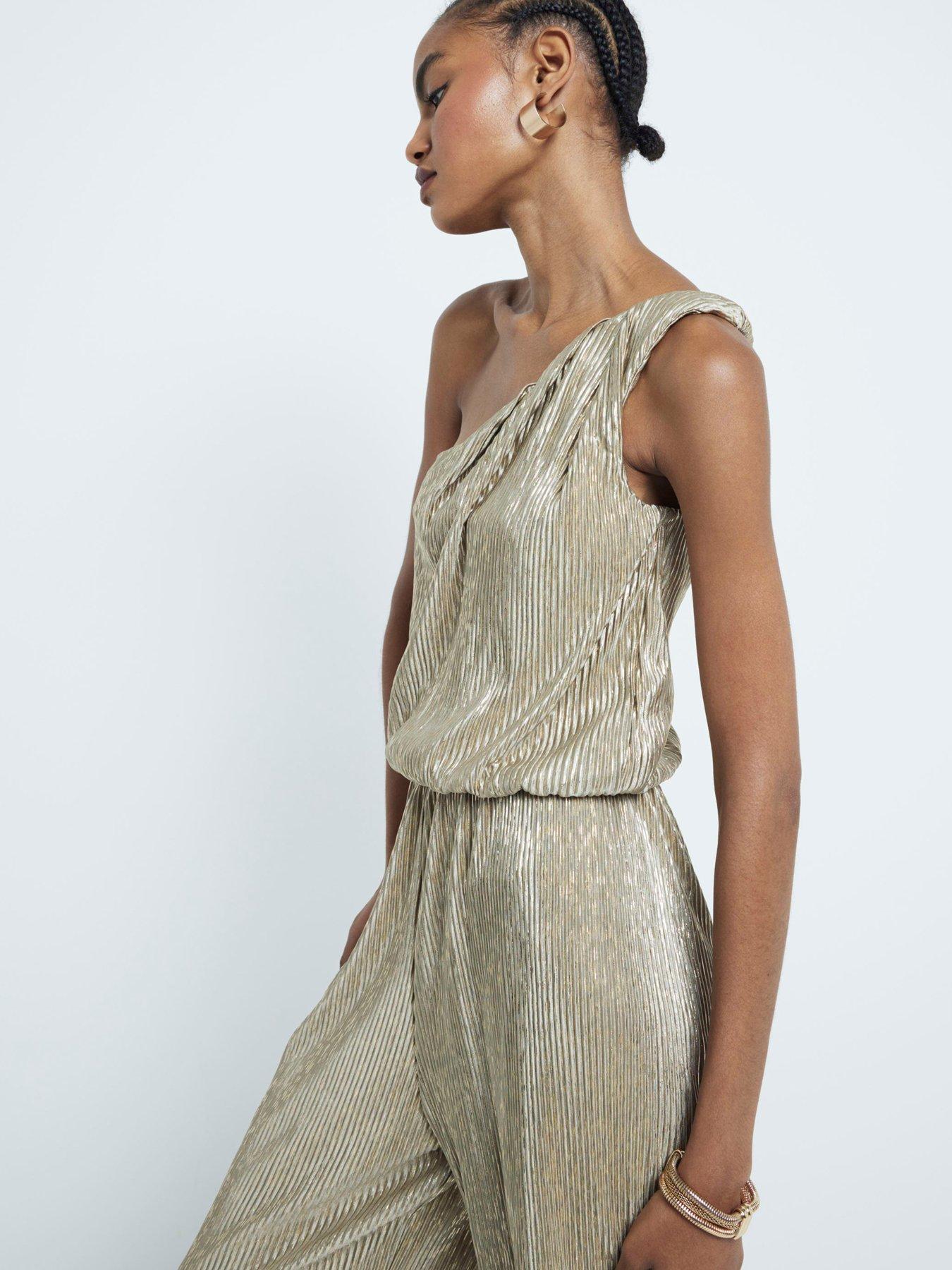 river-island-asymmetric-metallic-plisse-jumpsuit-goldstillFront