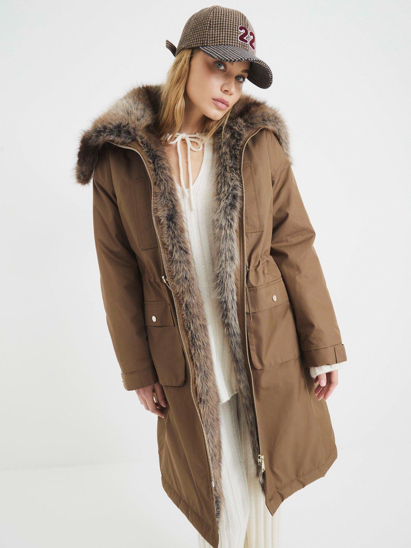 river-island-faux-fur-lined-parka-dark-khaki