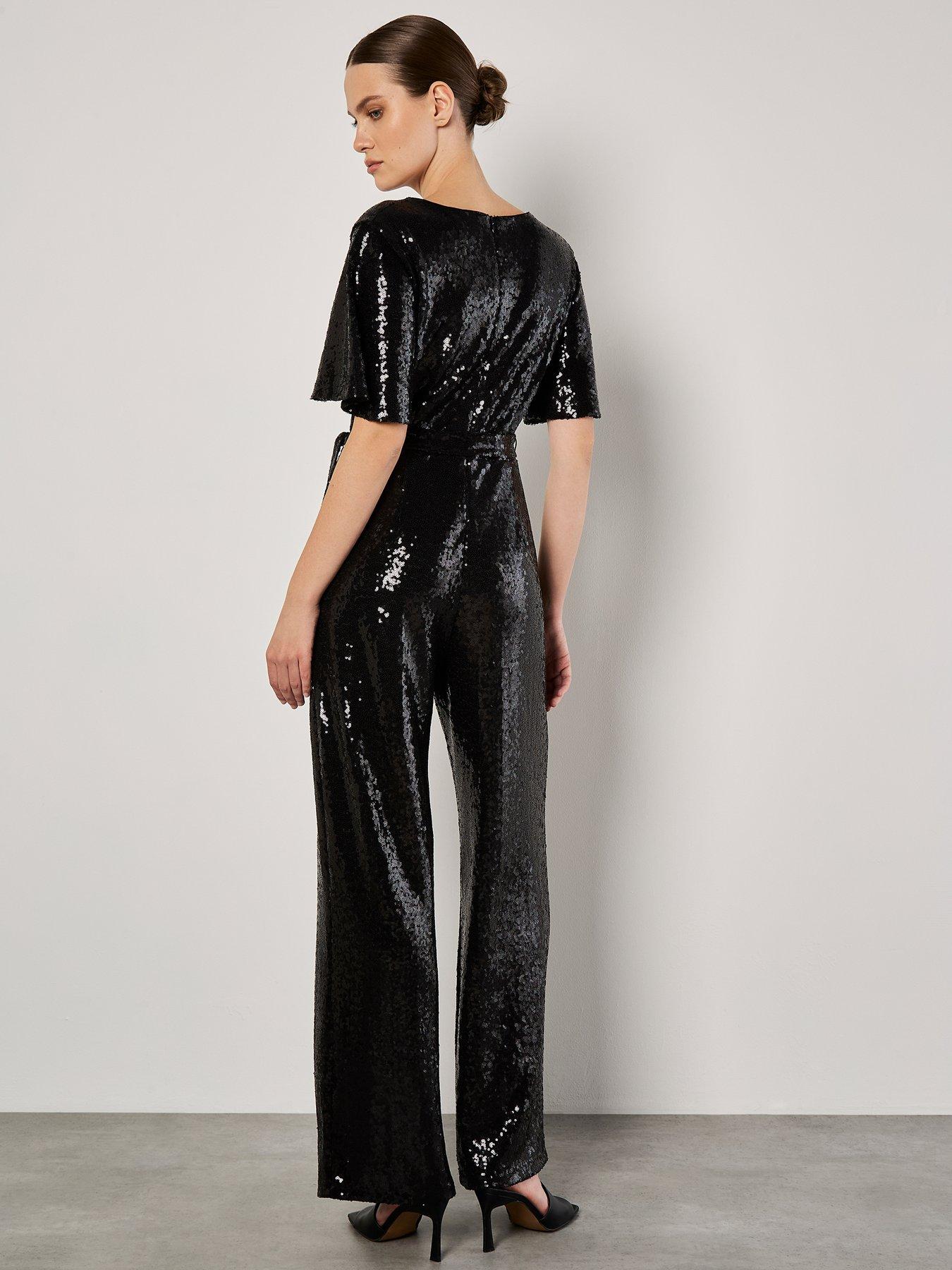 apricot-flat-sequin-angel-sleeve-jumpsuitstillFront