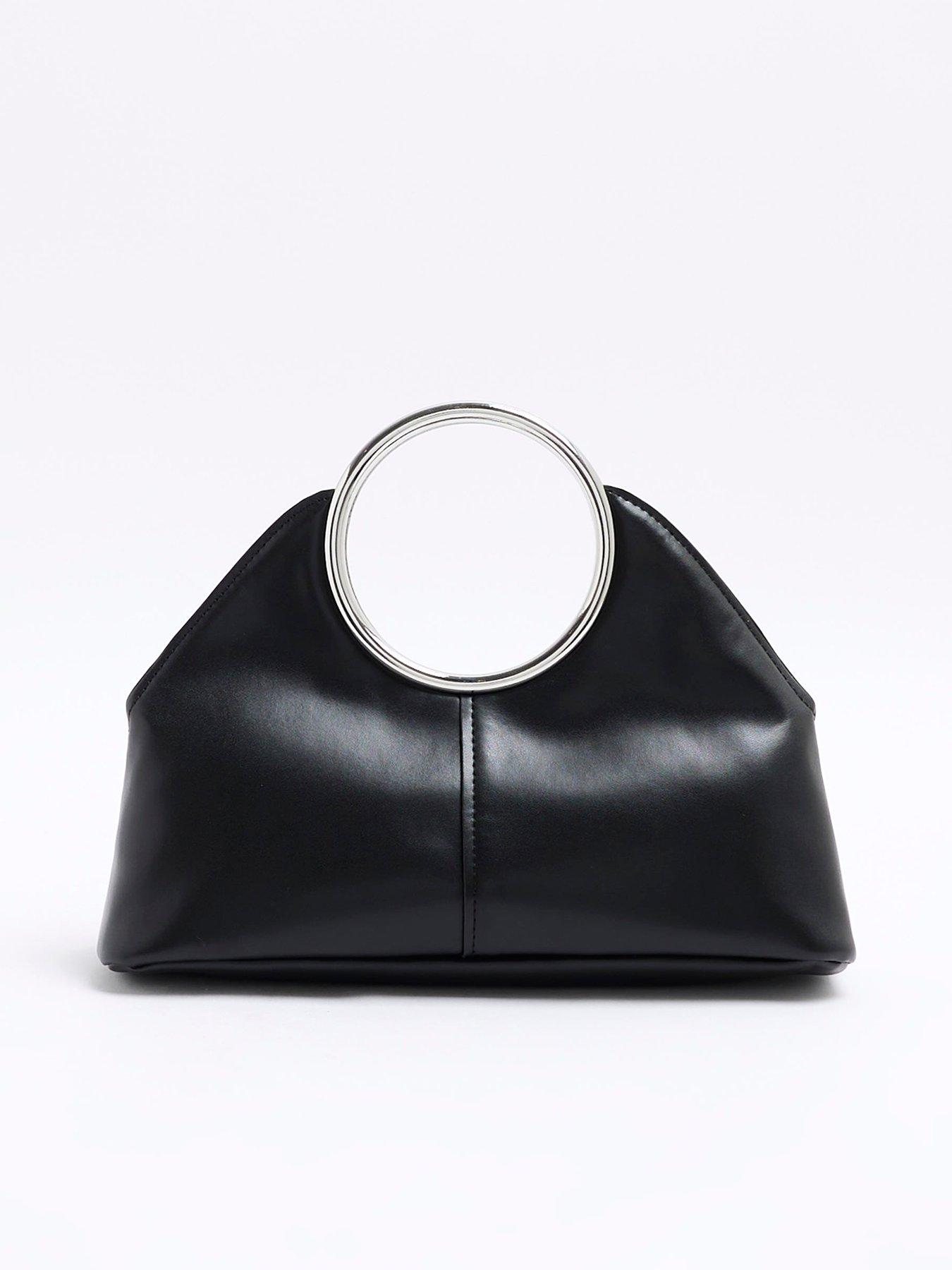 river-island-ring-handle-clutch-bag-black