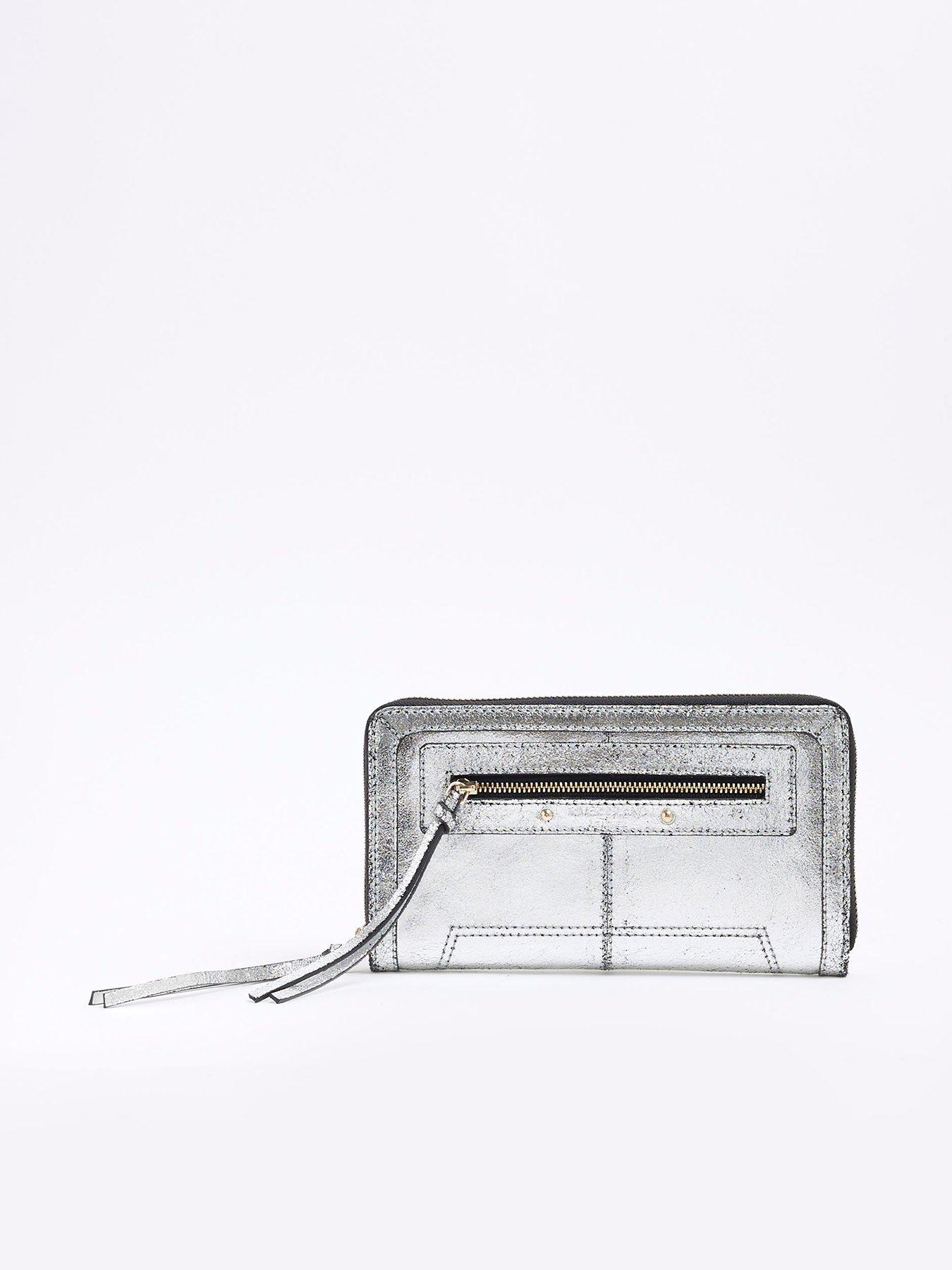 river-island-metallic-zip-leather-purse-silver