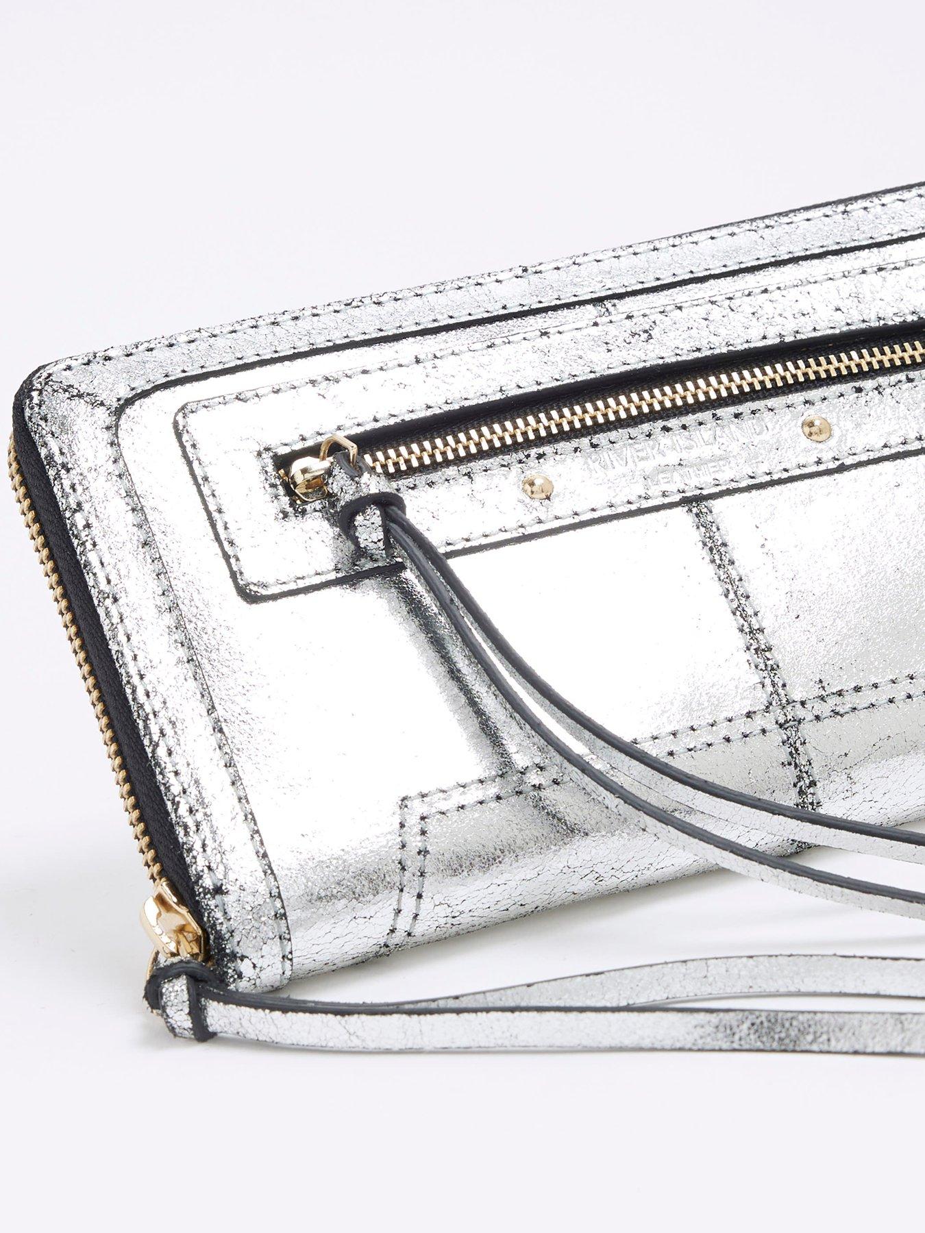 river-island-metallic-zip-leather-purse-silverdetail