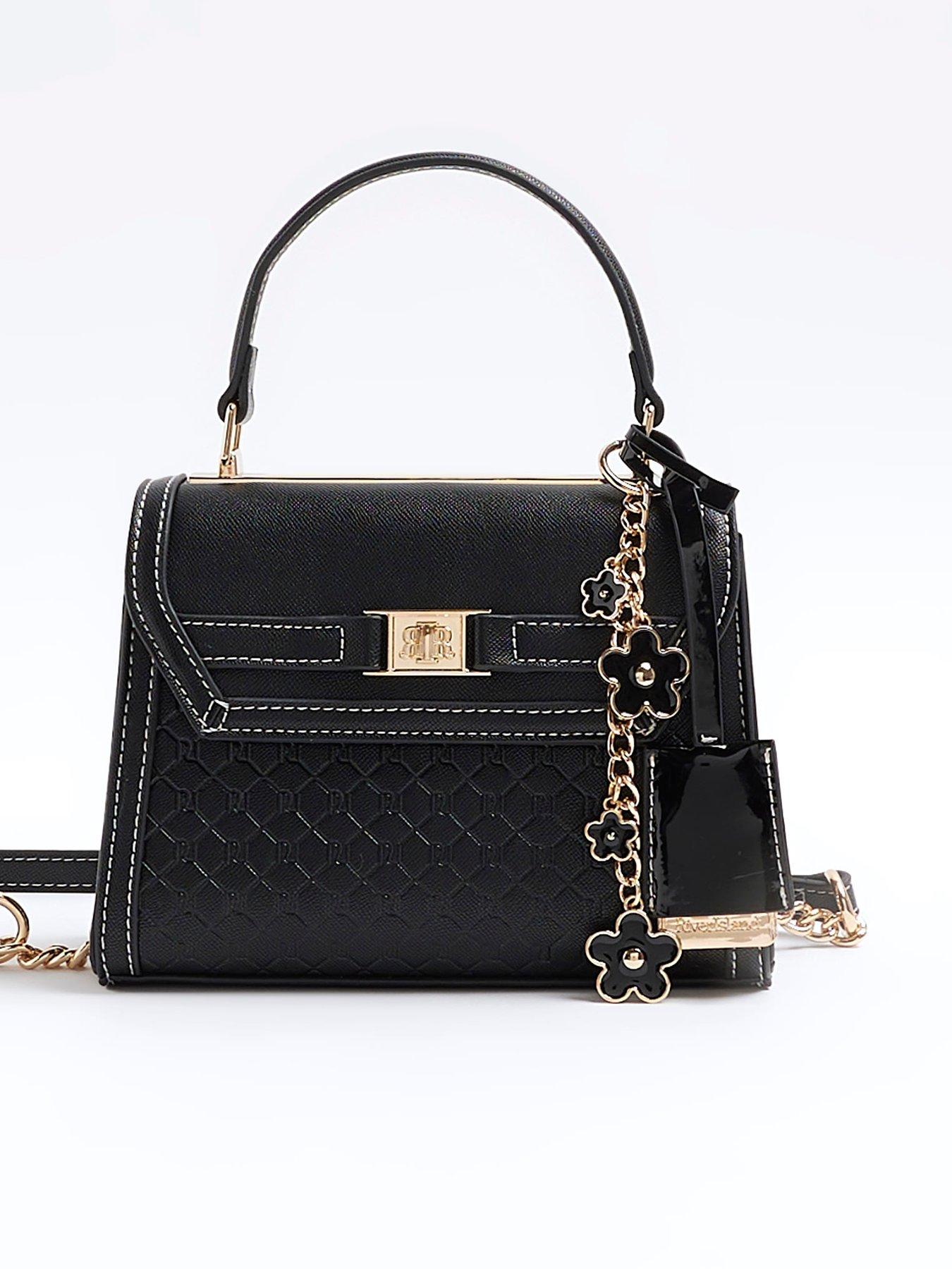 river-island-mini-tote-cross-body-bag-blackfront