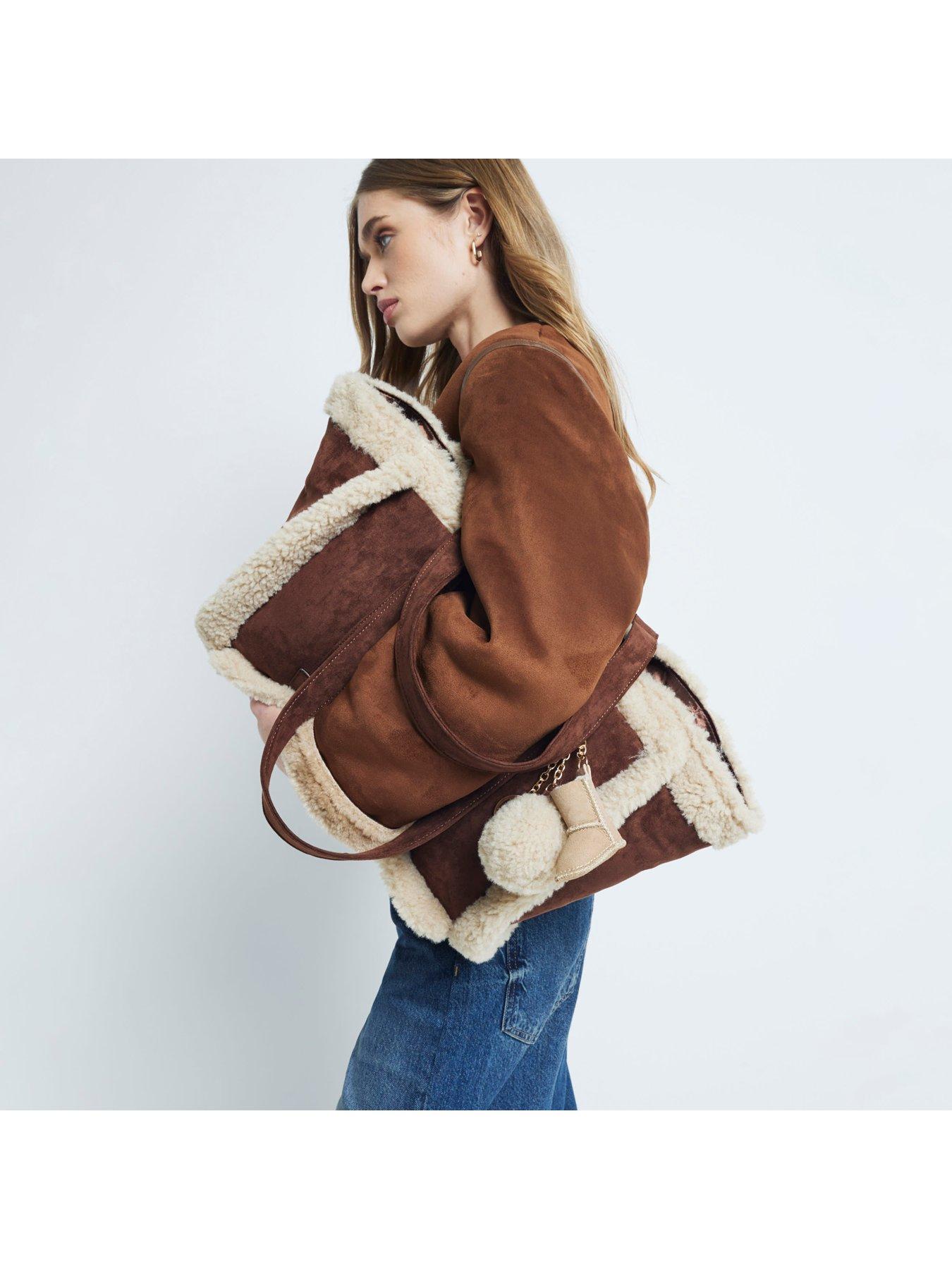 river-island-fur-trim-shopper-bag-brownstillFront