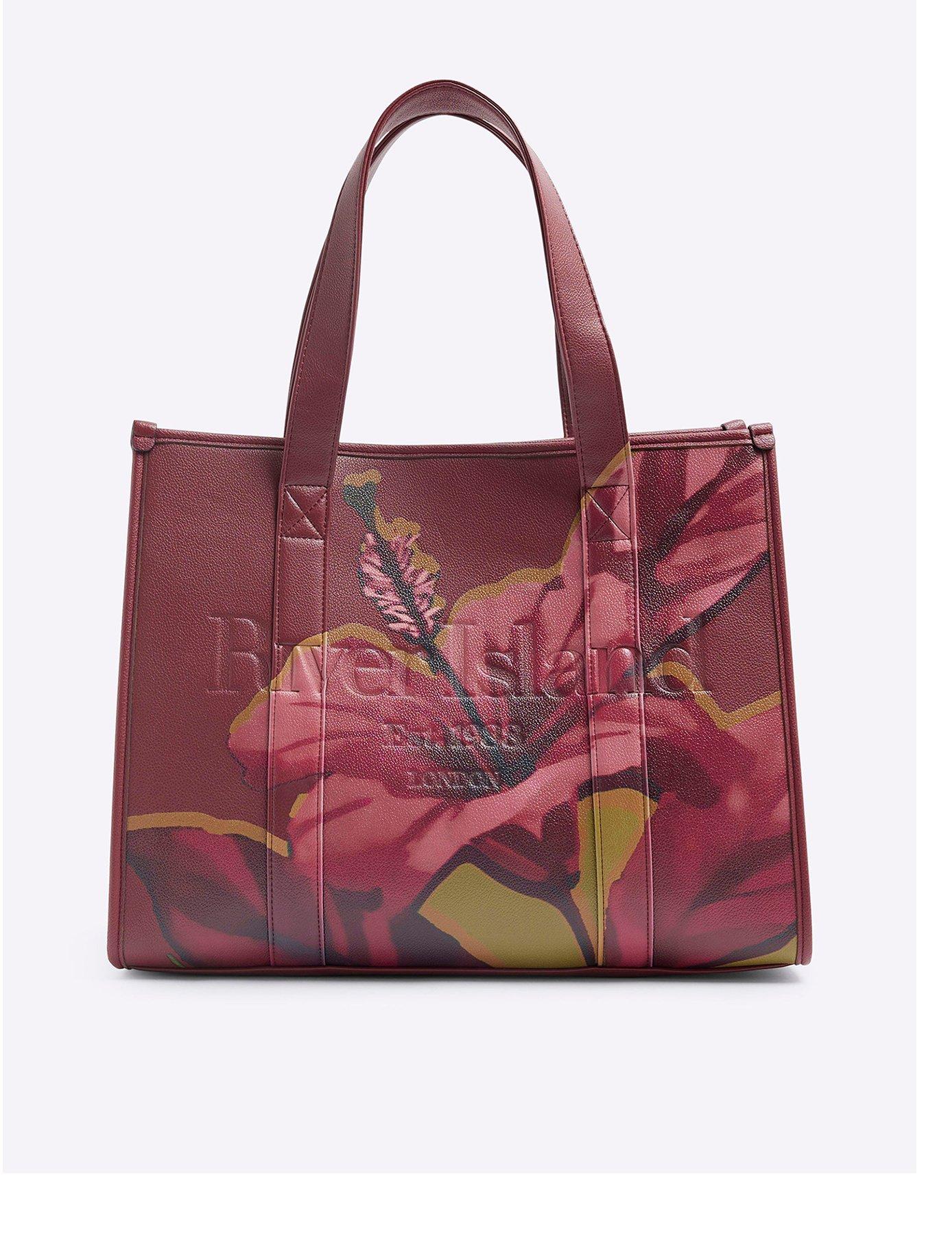 river-island-floral-debossed-shopper-bag-dark-redfront