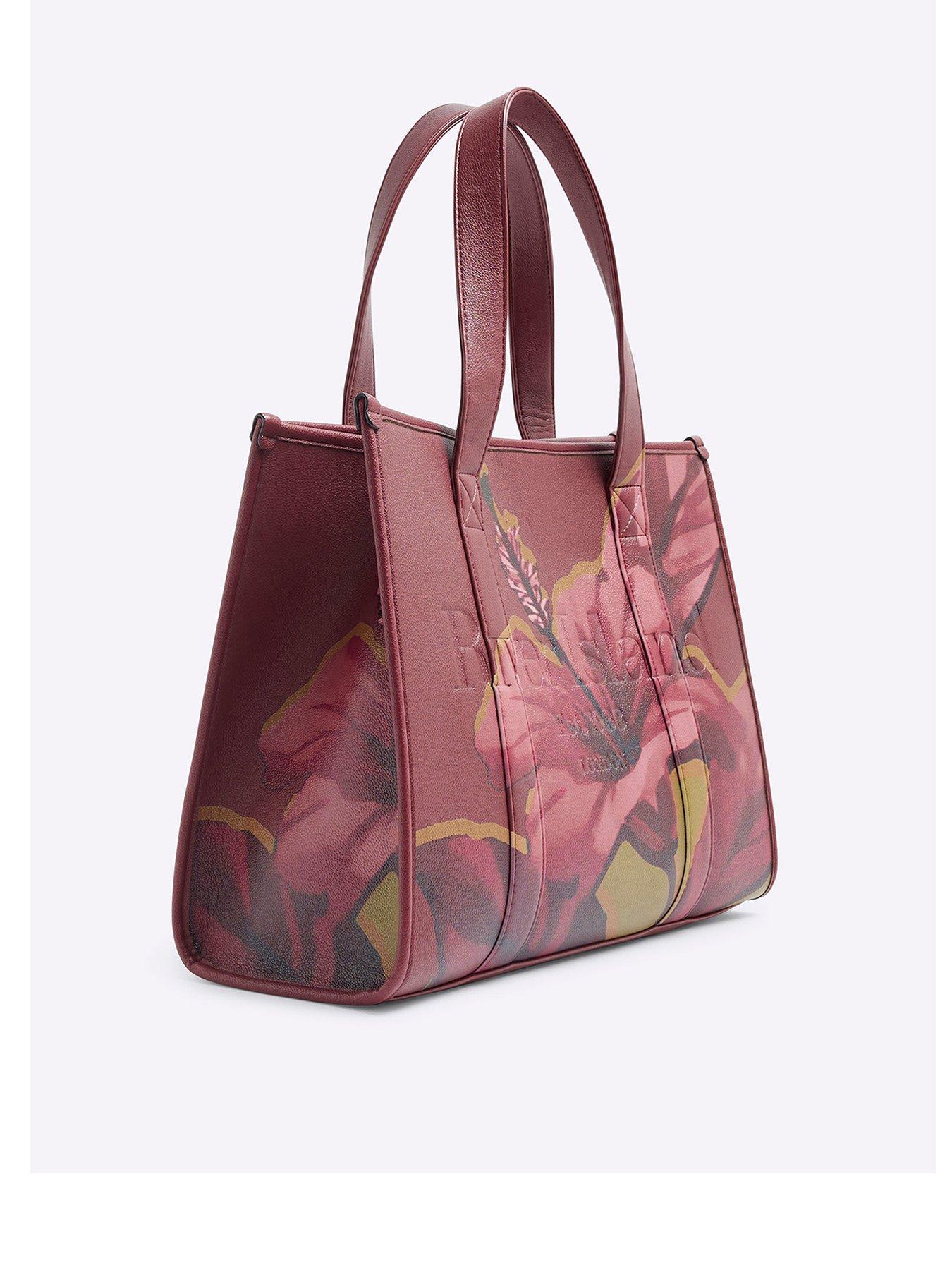 river-island-floral-debossed-shopper-bag-dark-redback