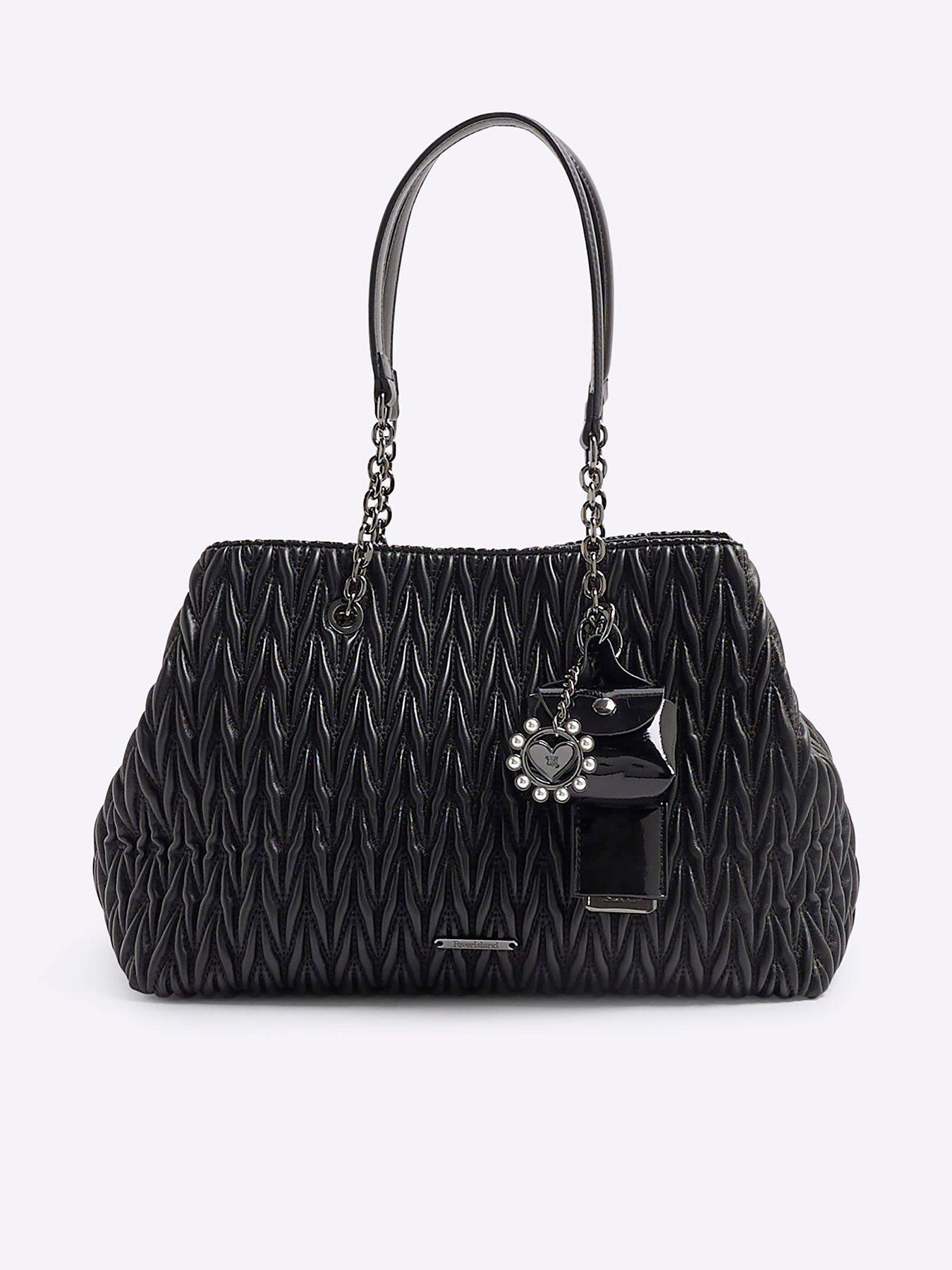 river-island-scrunch-quilt-charm-tote-bag-blackfront