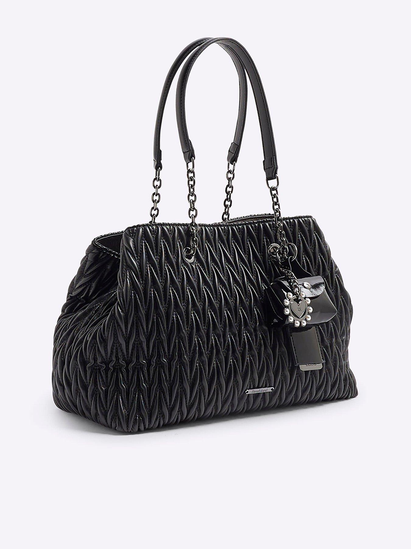 river-island-scrunch-quilt-charm-tote-bag-blackback