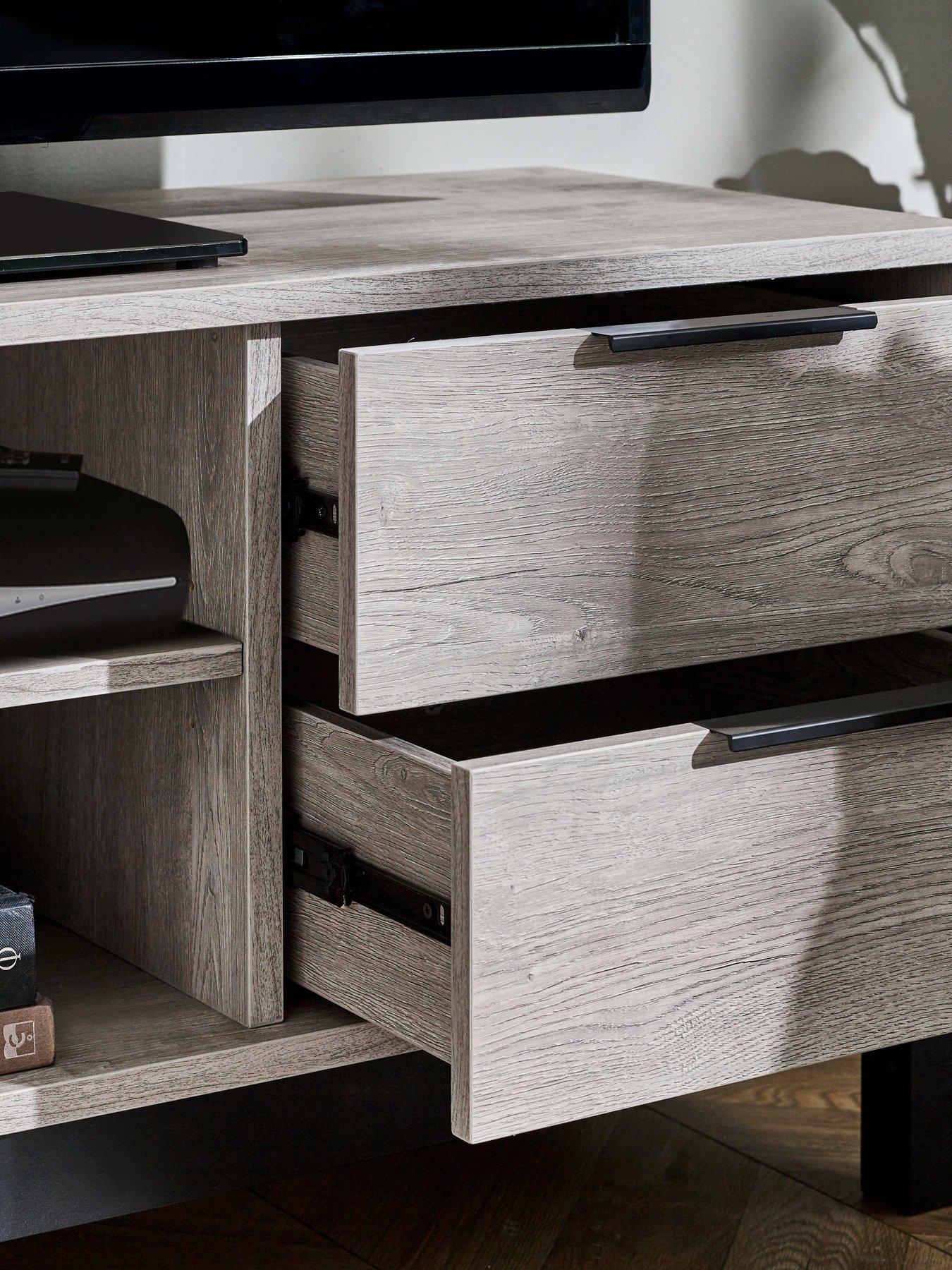 Image 7 of 7 of Julian Bowen Bali Tv Unit - Grey Oak