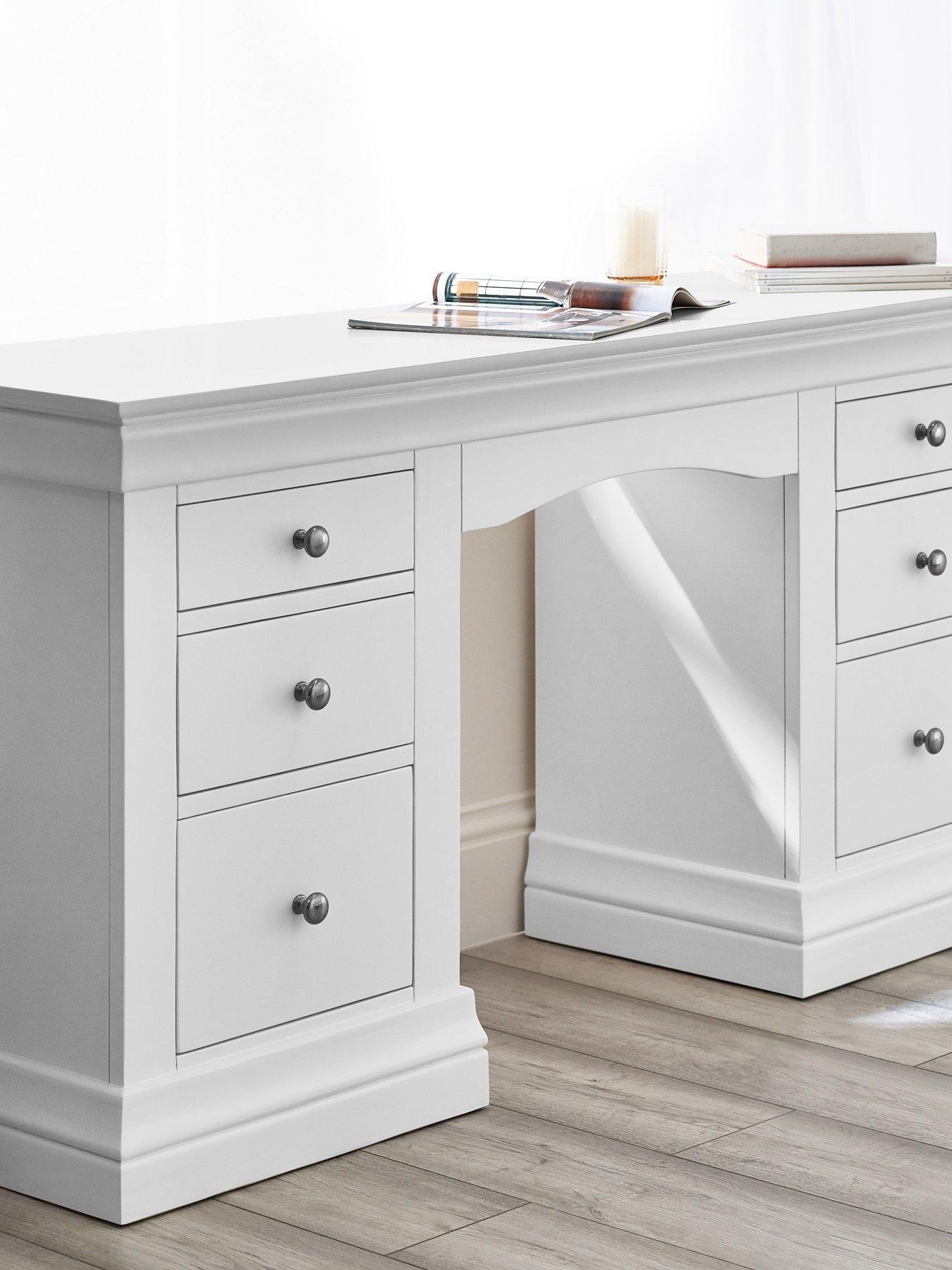 Image 1 of 7 of Julian Bowen Clermont Dressing Table White