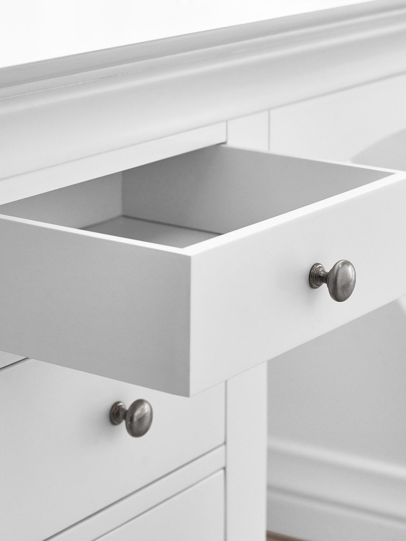 Image 6 of 7 of Julian Bowen Clermont Dressing Table White