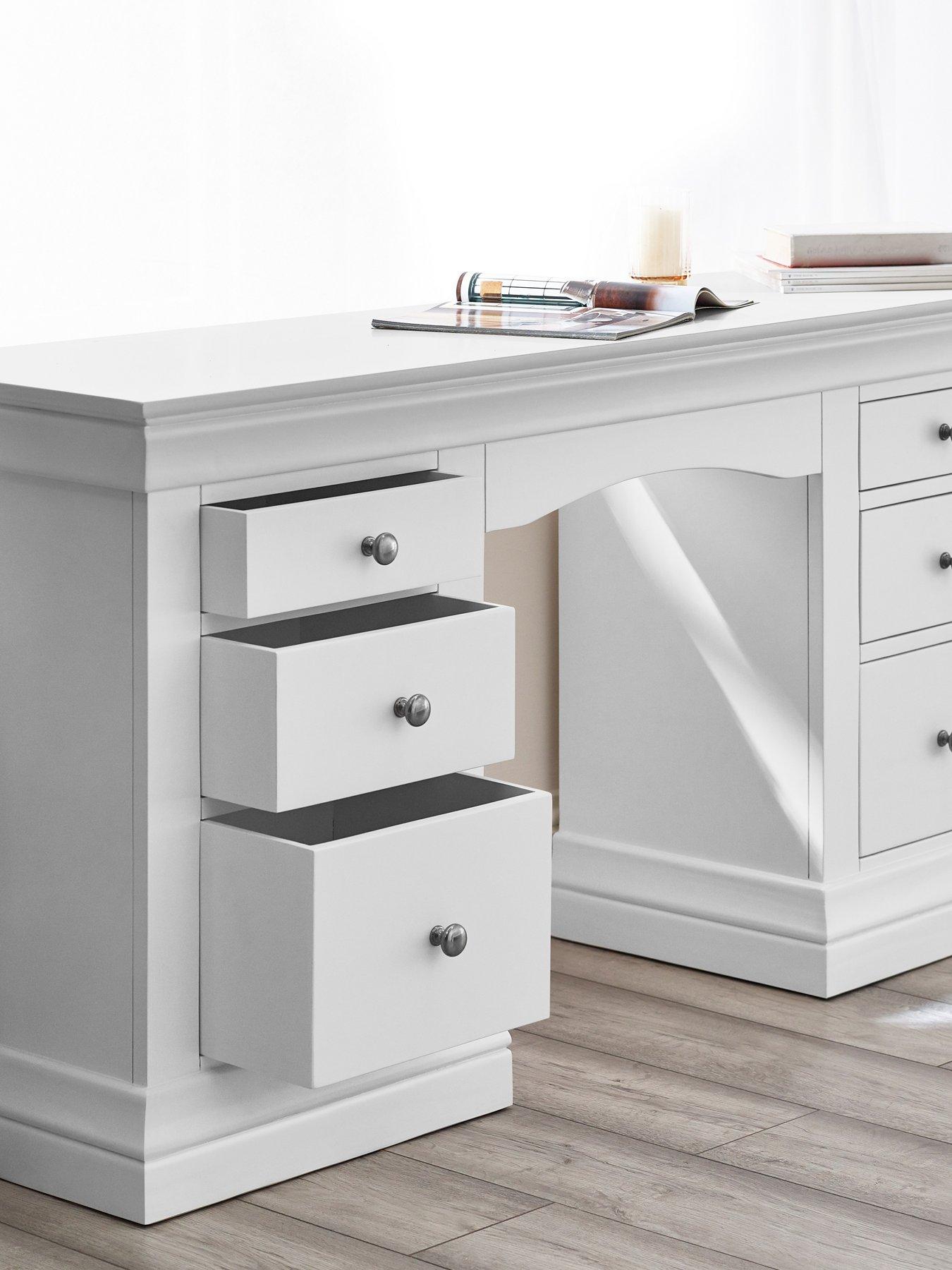 Image 7 of 7 of Julian Bowen Clermont Dressing Table White