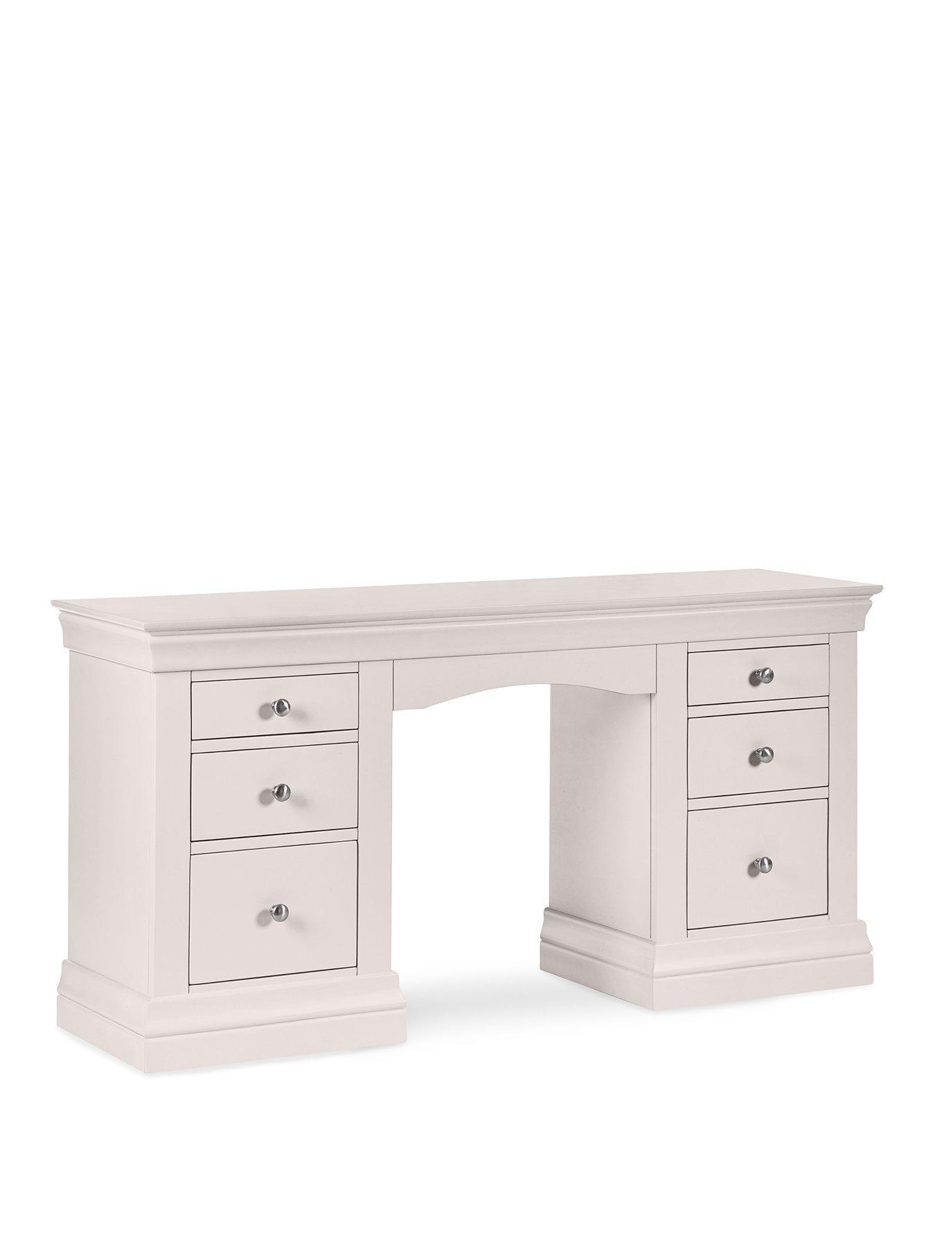 Image 2 of 7 of Julian Bowen Clermont Dressing Table - Light Grey