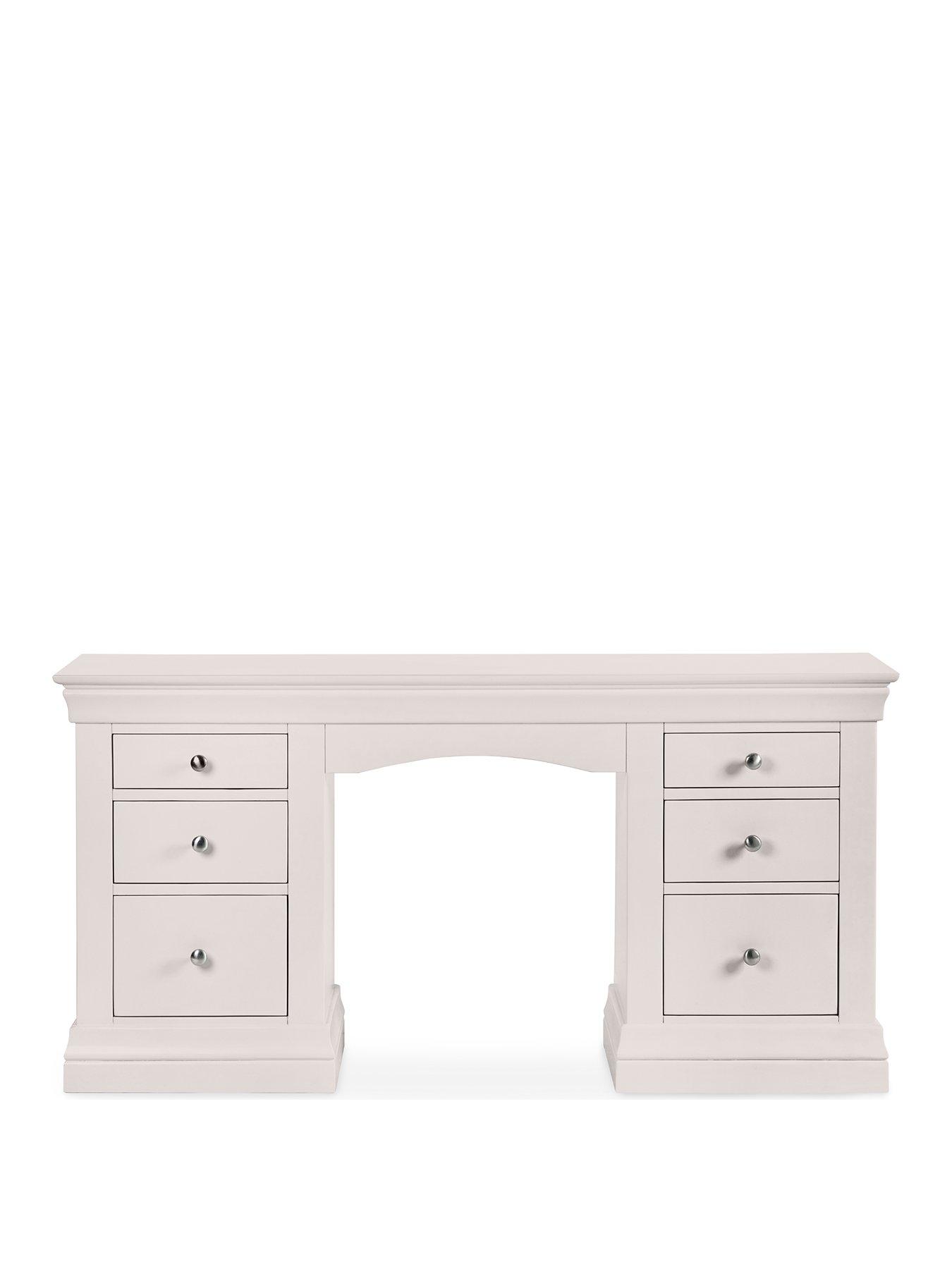 Image 3 of 7 of Julian Bowen Clermont Dressing Table - Light Grey