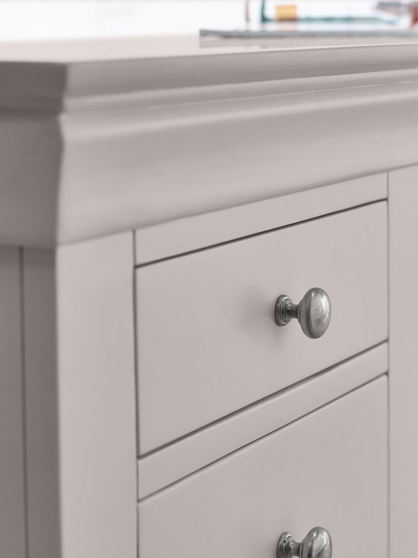 Image 5 of 7 of Julian Bowen Clermont Dressing Table - Light Grey