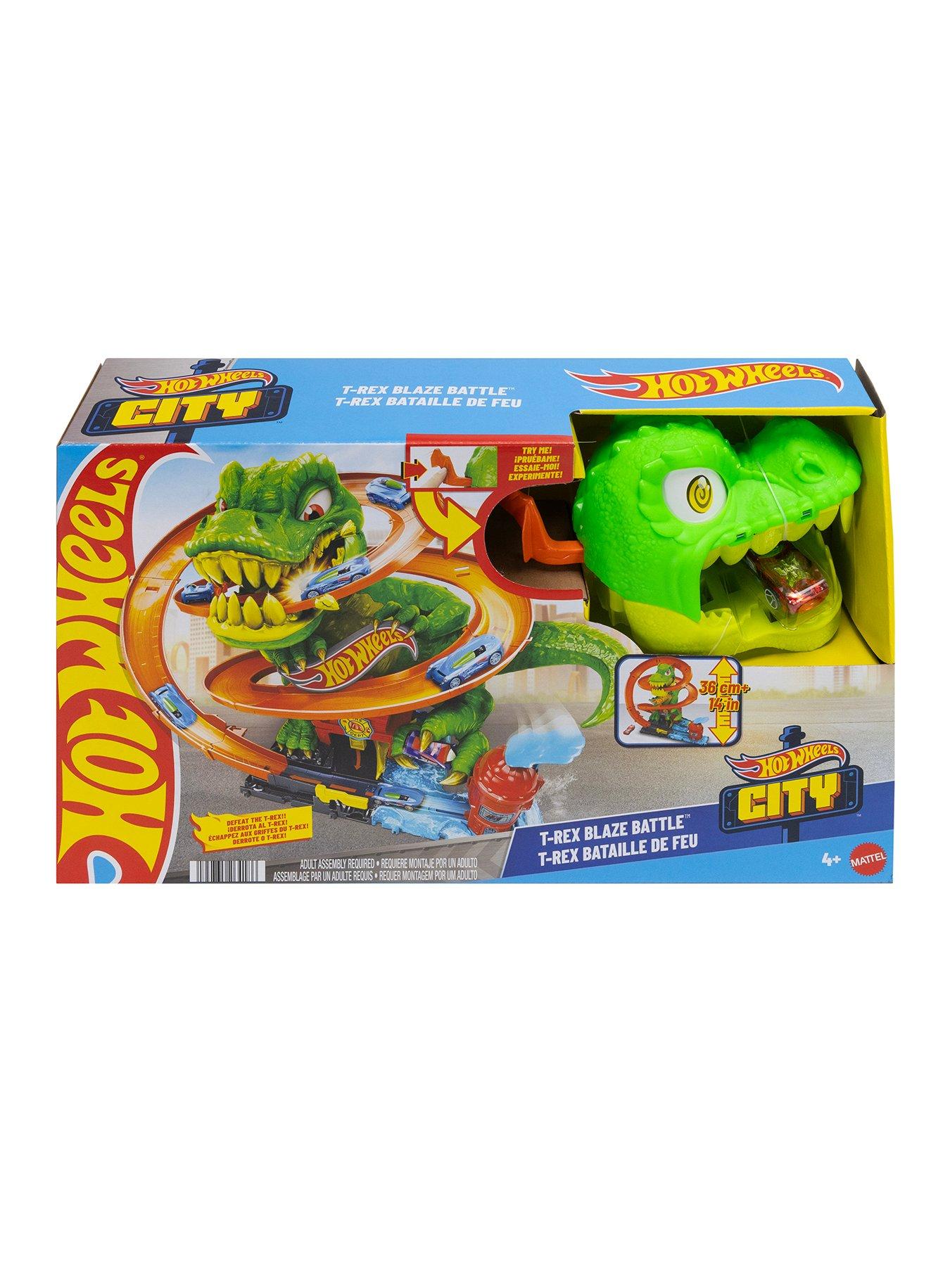 Image 7 of 8 of Hot Wheels City Spinning-Eye T-Rex Blaze Battle Track Playset