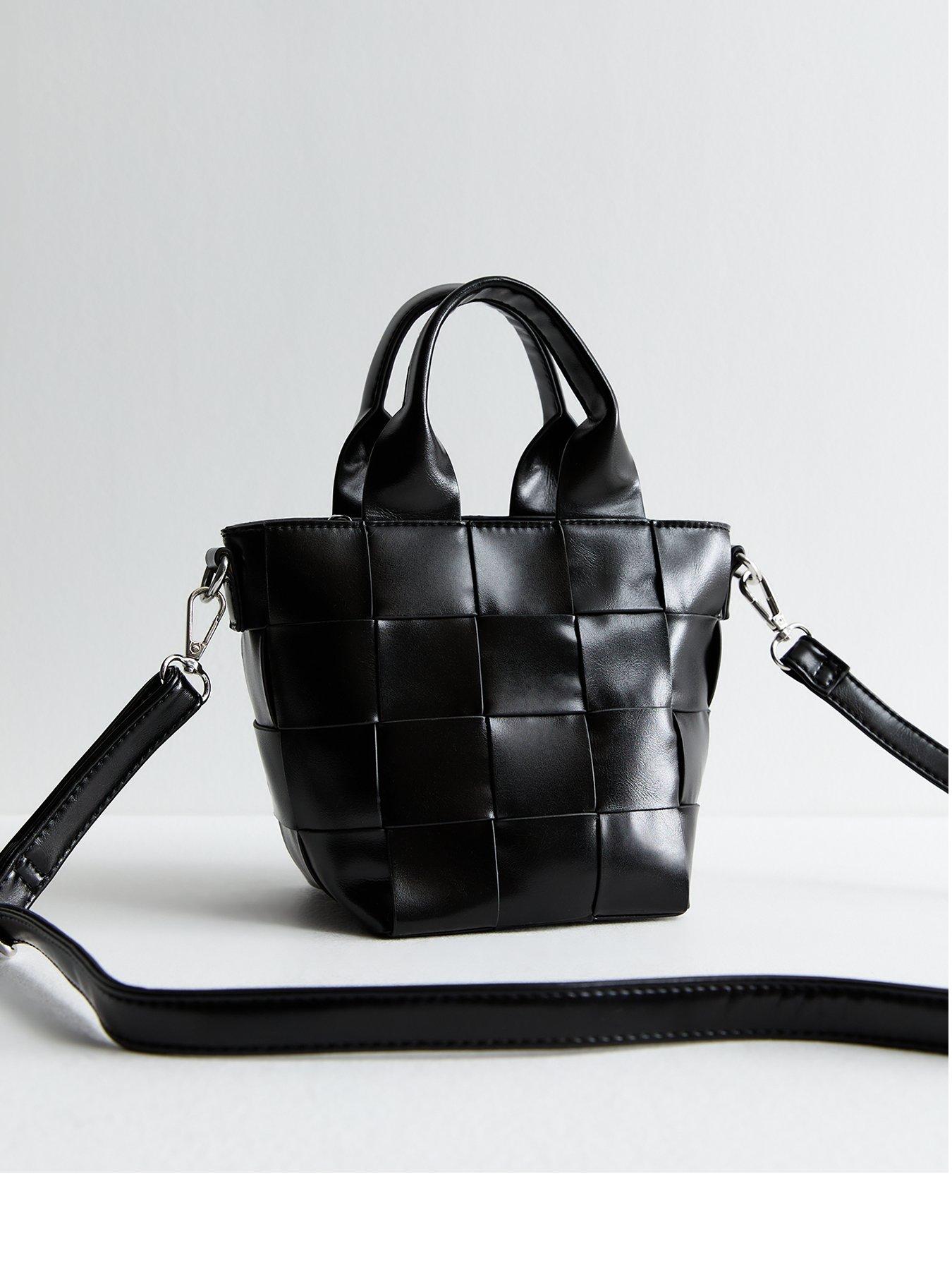 new-look-black-weave-crossbody-grab-bagfront