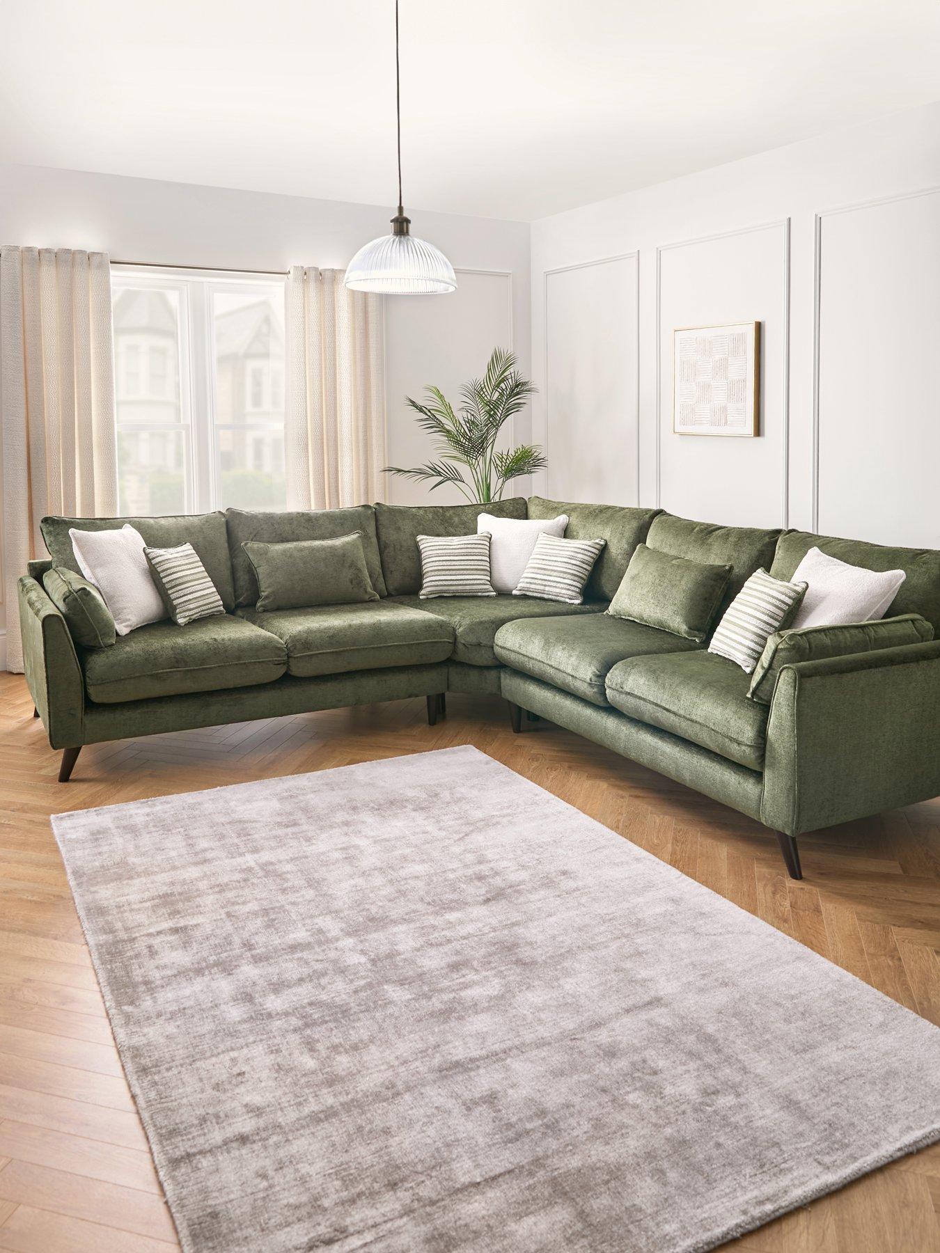 Image 1 of 6 of The Very Collection Sanremo Fabric Corner Group Sofa&nbsp;- Made in the UK