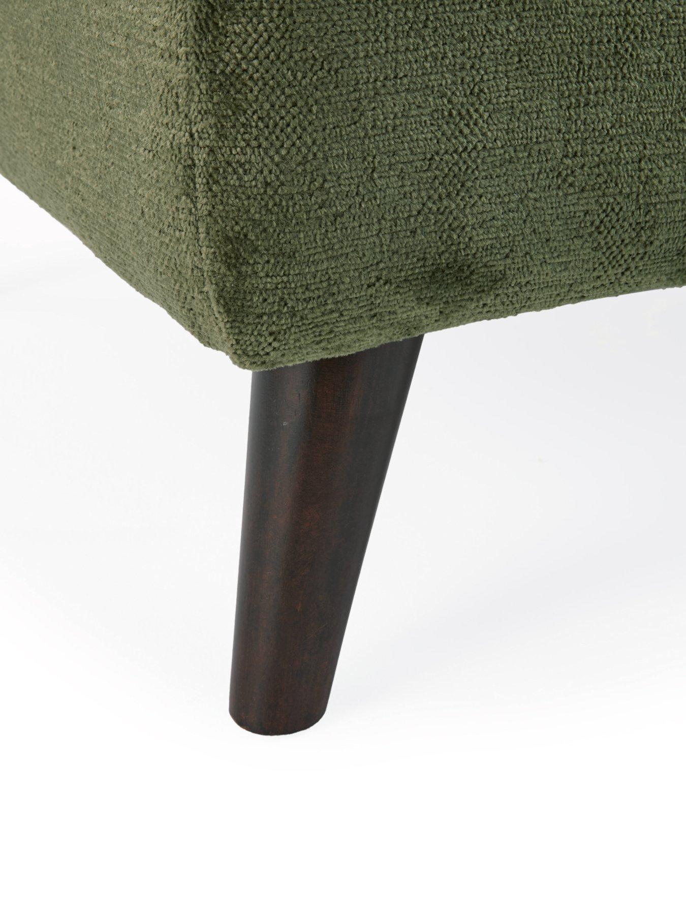 Image 5 of 6 of The Very Collection Sanremo Fabric&nbsp;Storage&nbsp;Footstool&nbsp;- Made in the UK