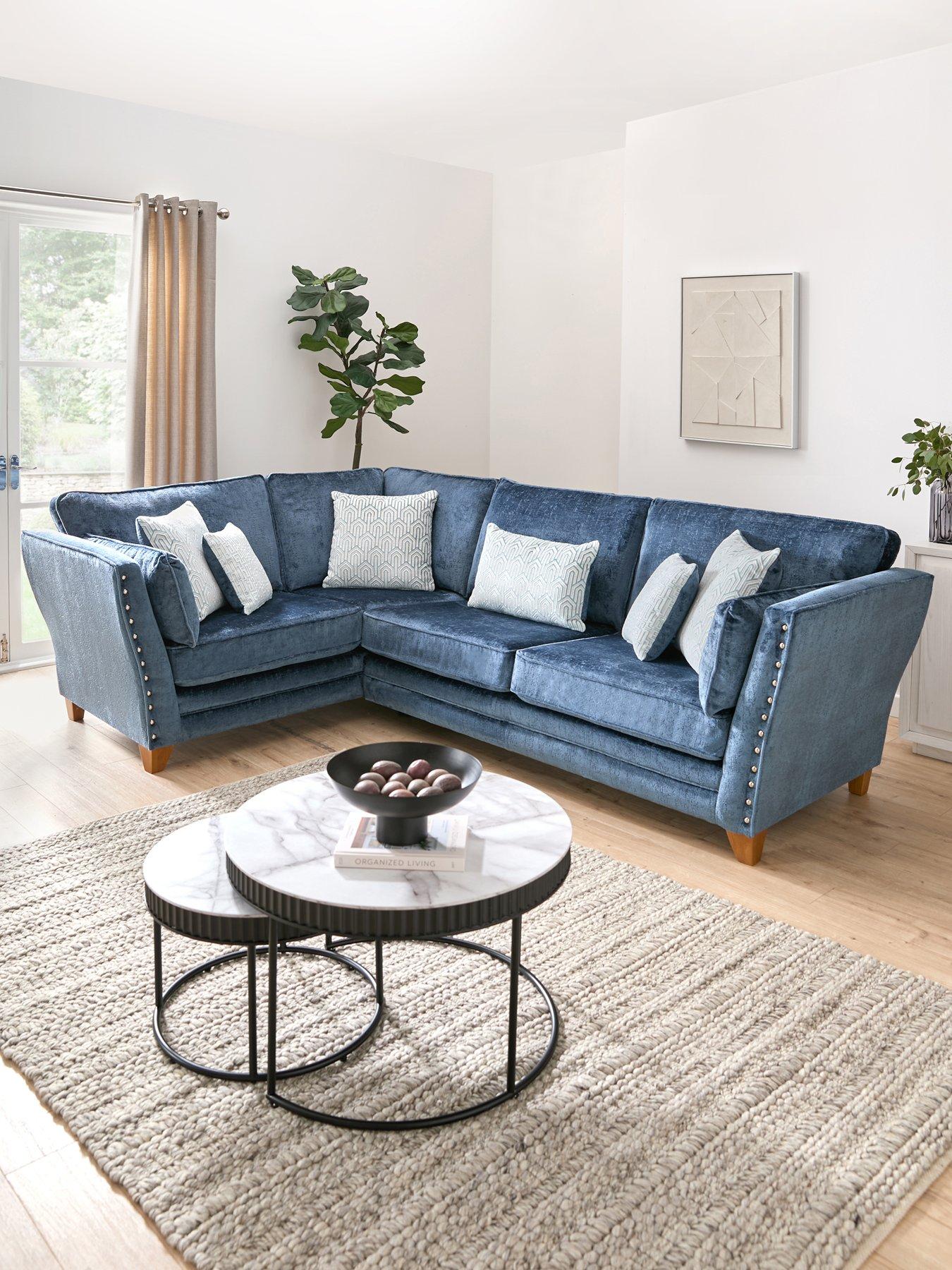 Image 1 of 6 of Very Home Lavello Fabric Left Hand Double Arm Corner Group Sofa&nbsp;- Made to Order in the UK