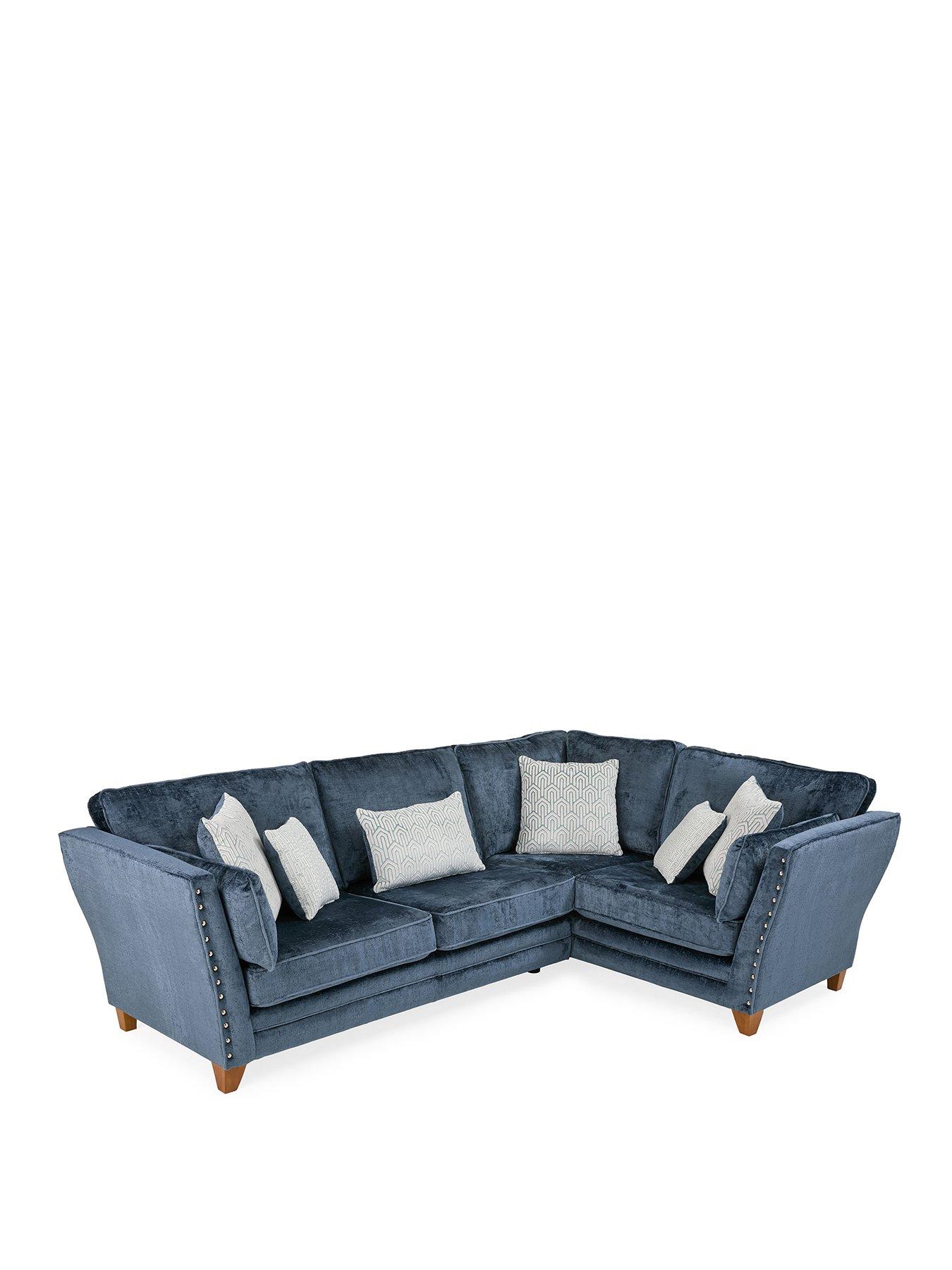 Image 2 of 6 of Very Home Lavello Fabric Right Hand Double Arm Corner Group&nbsp;- Made in the UK