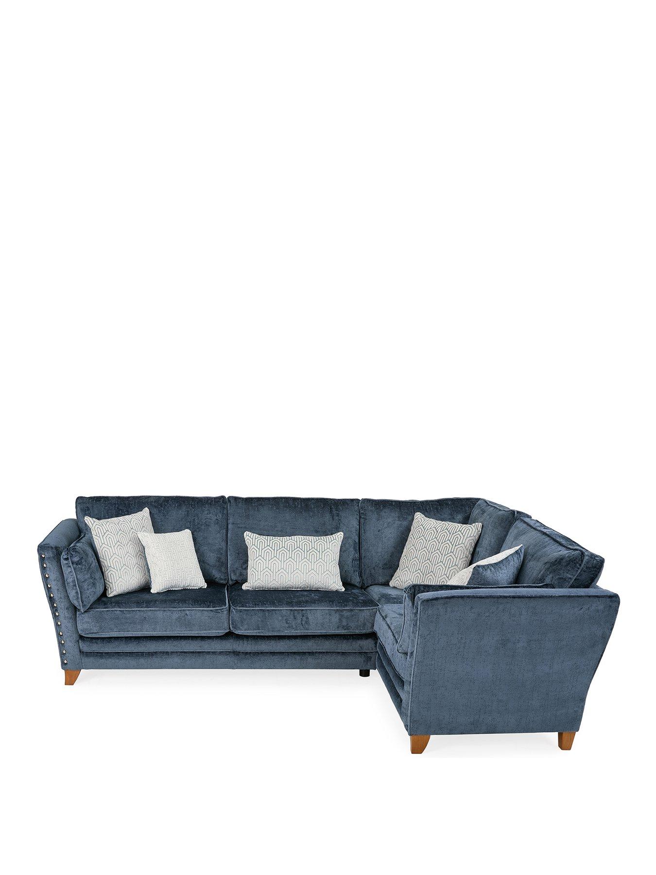 Image 3 of 6 of Very Home Lavello Fabric Right Hand Double Arm Corner Group&nbsp;- Made in the UK