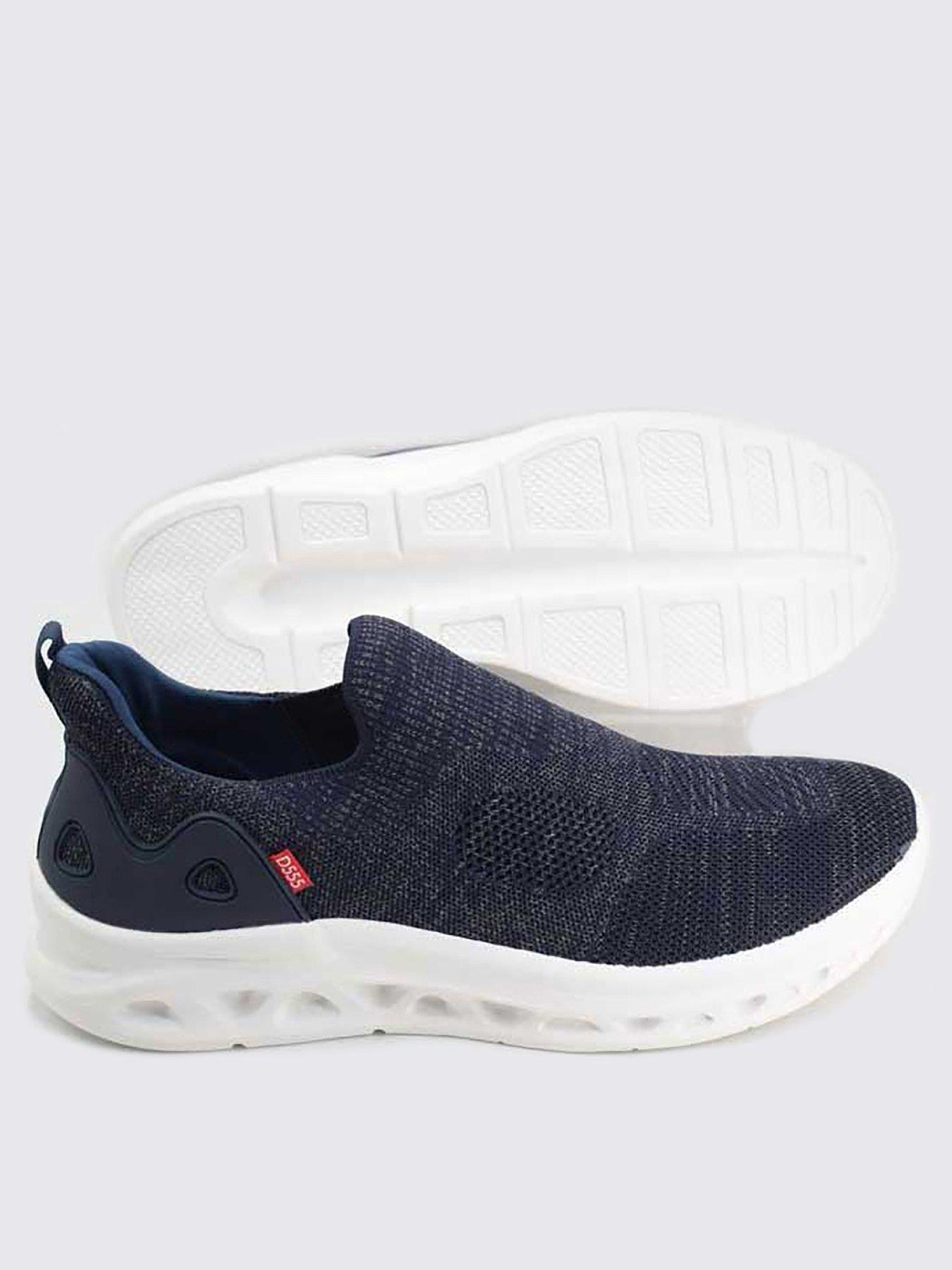 D555 Blyth Kingsize Hands Free Casual Slip On Shoes - Navy