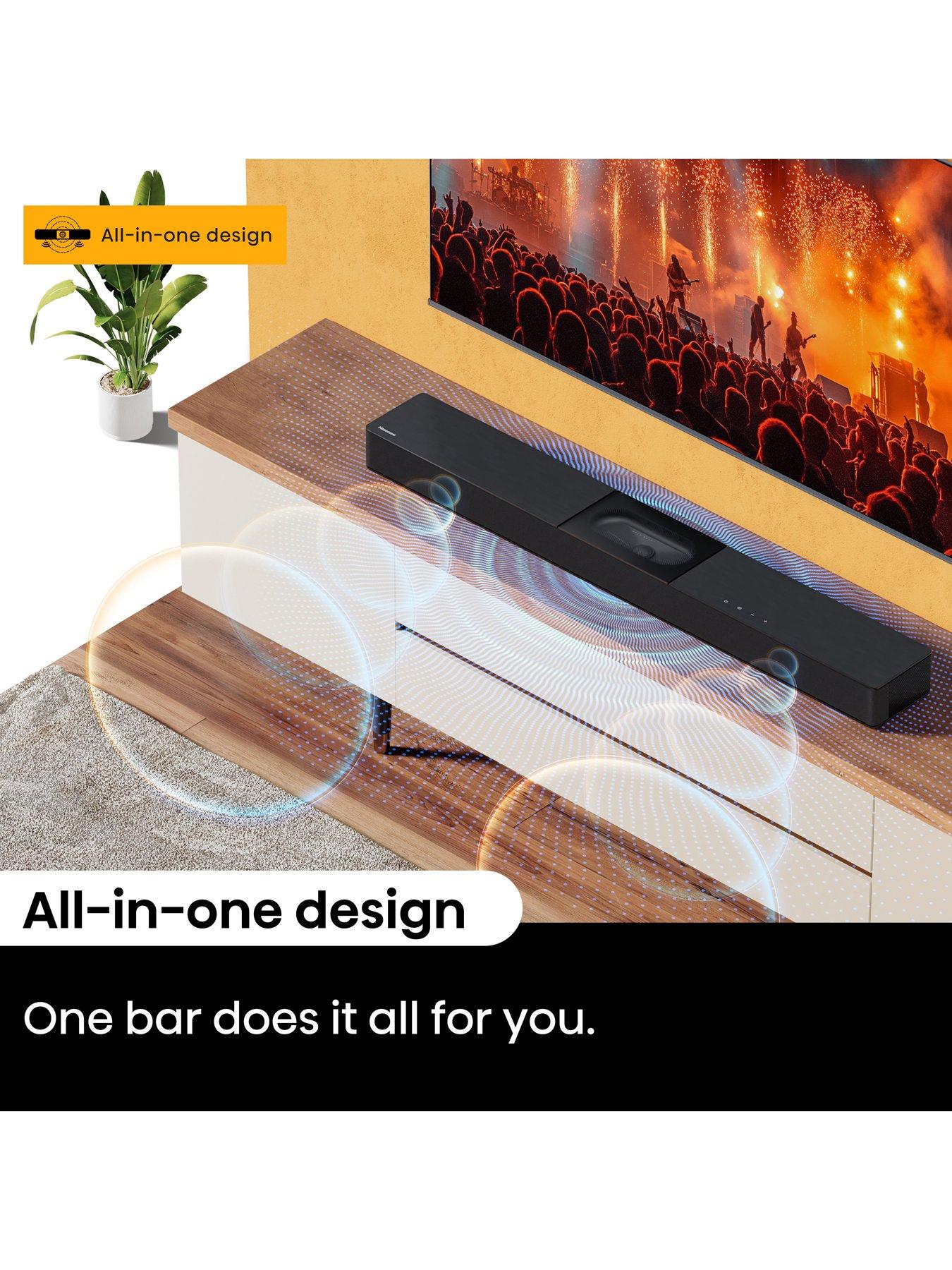 Image 6 of 7 of Hisense HS2000 240W 2.1Ch All-in-one Soundbar with DTS Virtual X and Dolby Digital