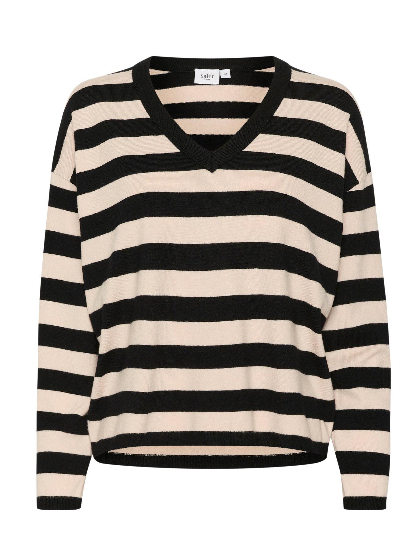 saint-tropez-fikam-v-neck-long-sleeve-pullover-blackdetail