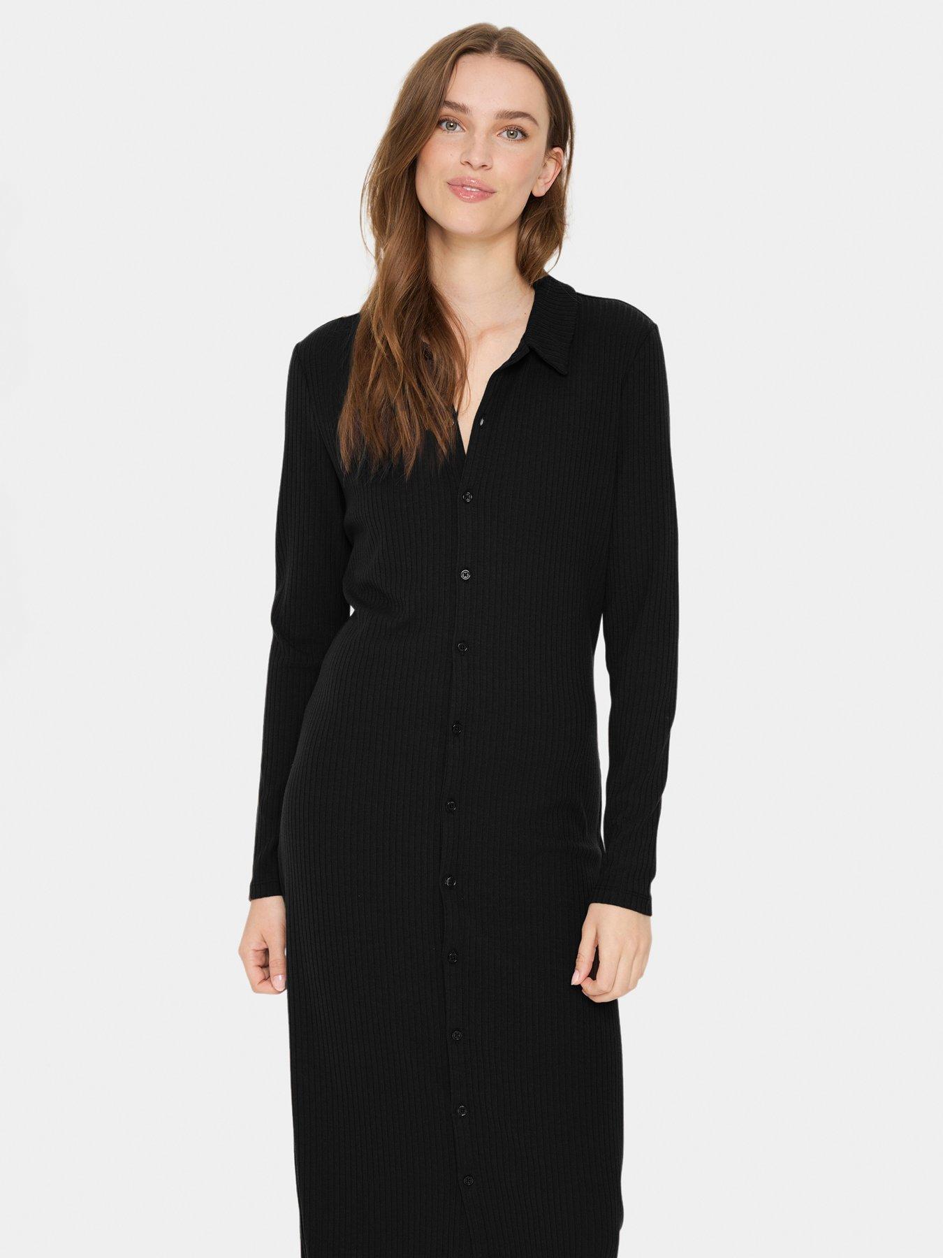 saint-tropez-godasz-rib-knit-long-sleeve-shirt-dress-blackback