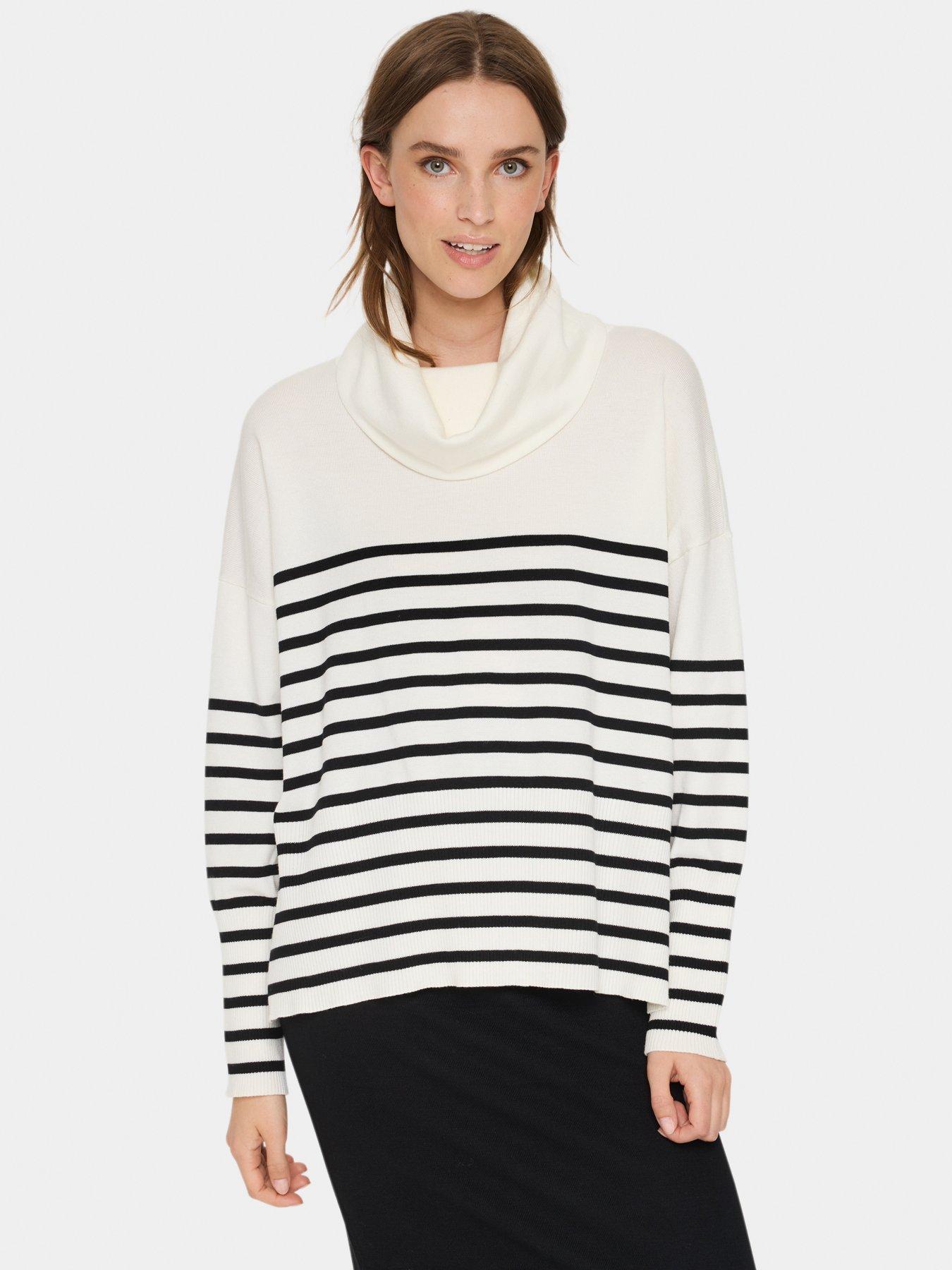 saint-tropez-grilasz-cowl-neck-stripe-pullover-white