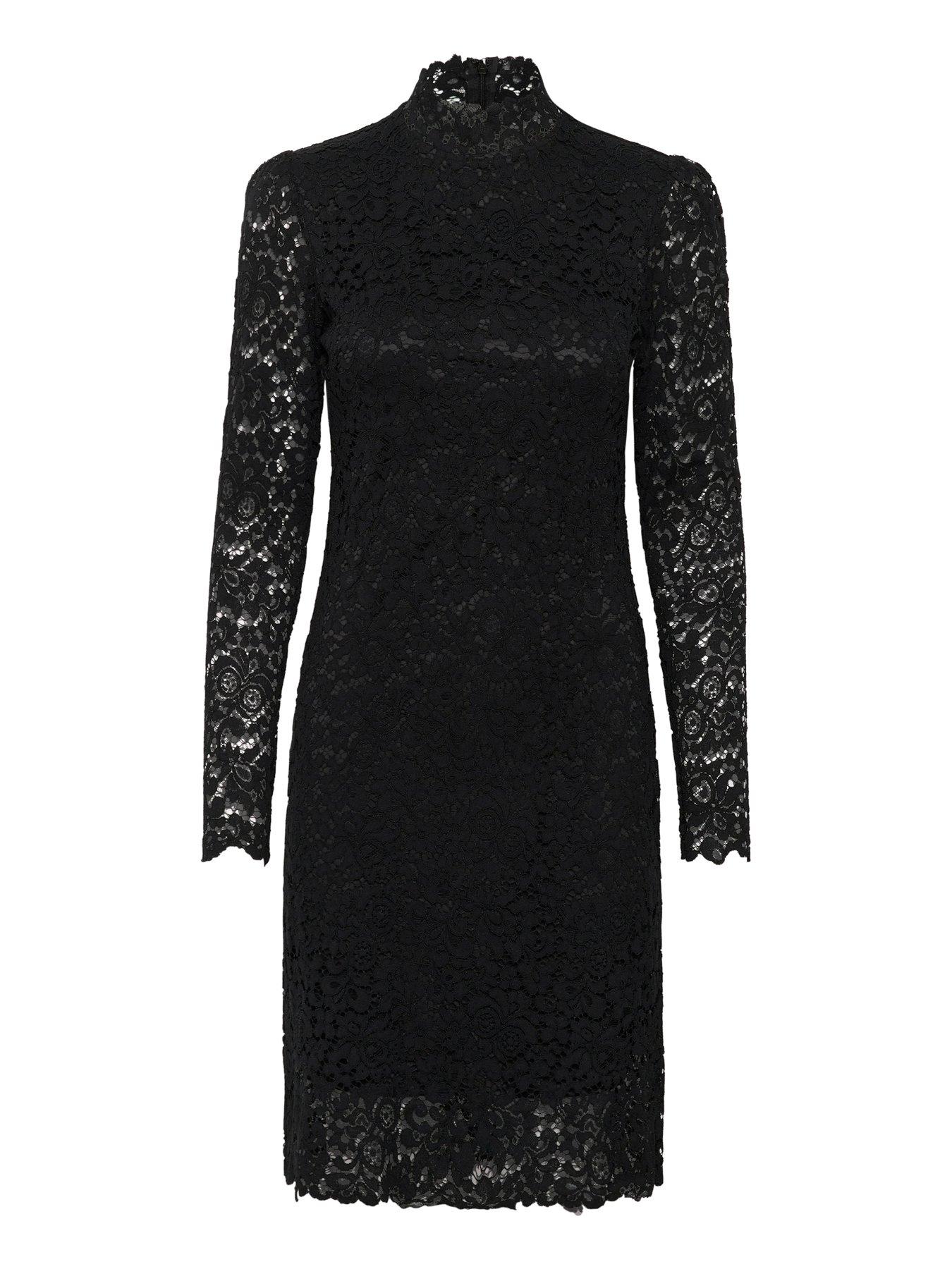 saint-tropez-gannasz-long-sleeve-slim-fit-lace-dress-blackdetail