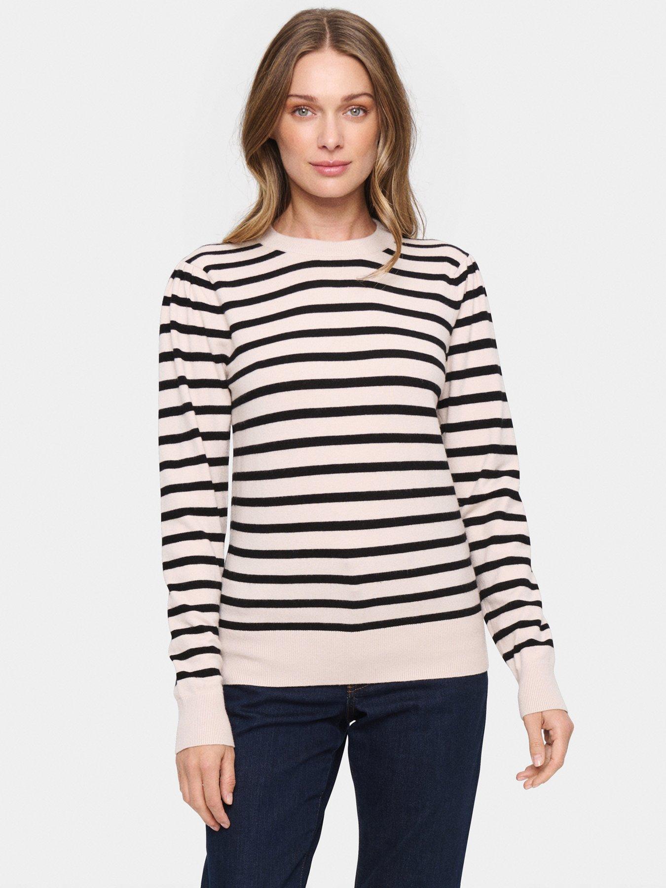 saint-tropez-fikam-striped-long-sleeve-pullover-multi