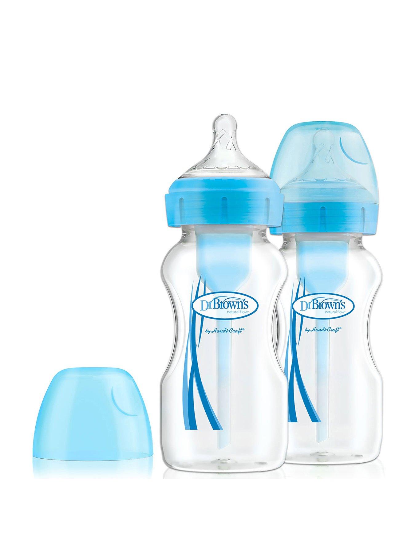 Dr Browns Options+ 270ml Feeding Bottles 270ml 2 Pack, Blue