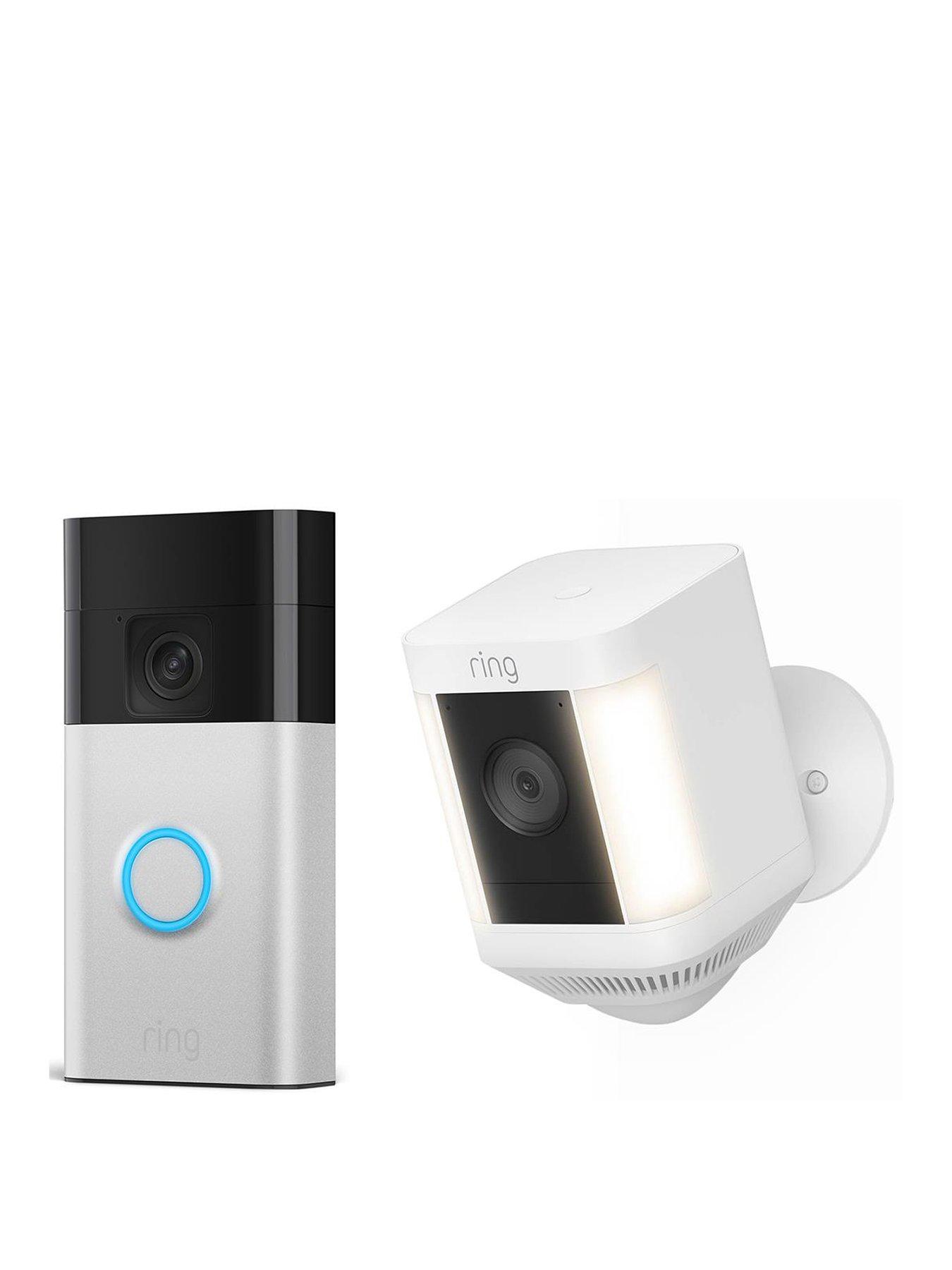 RING Ring Video Doorbell (3rd Gen) with Spotlight Cam Plus Security Camera