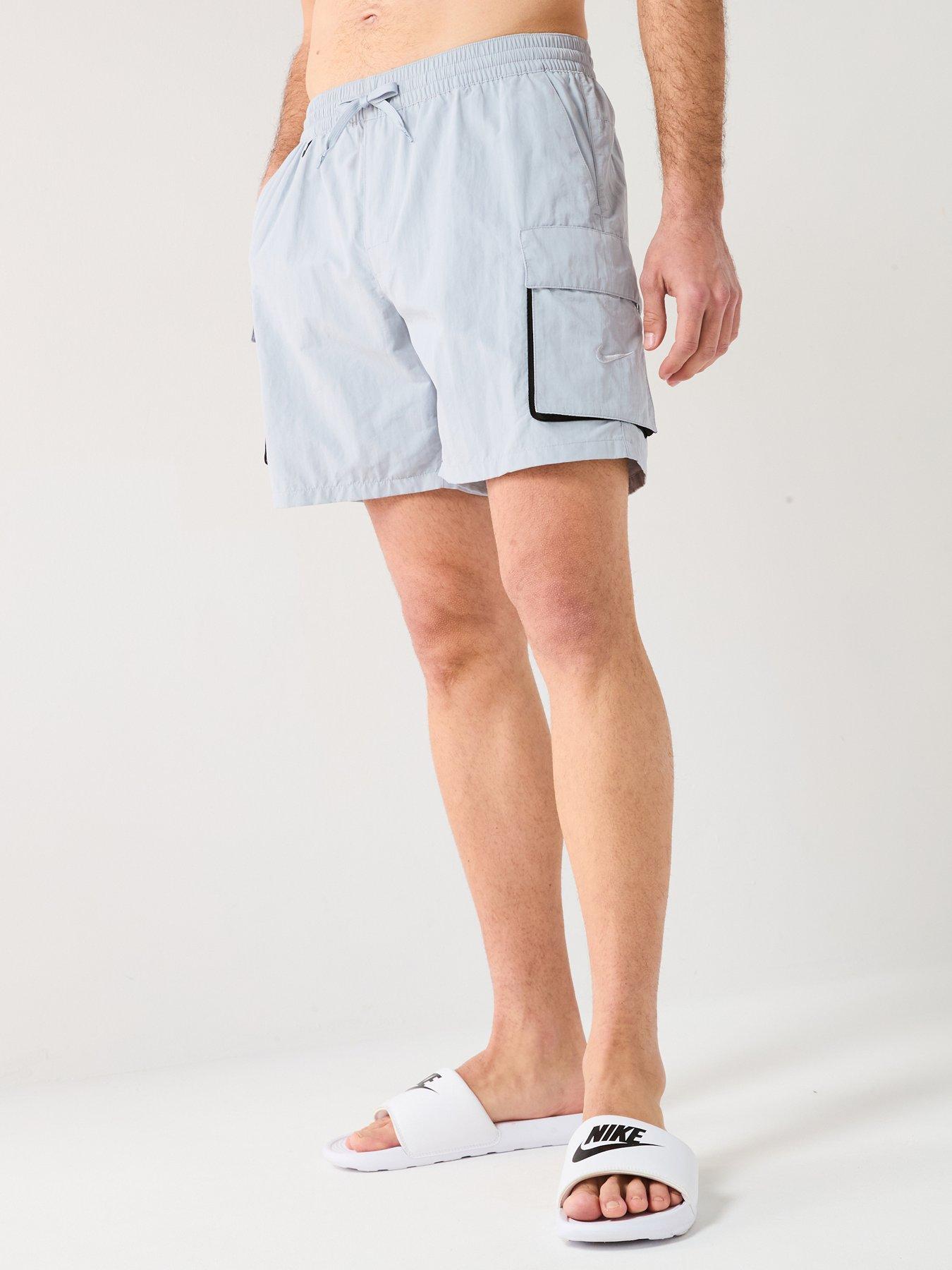 undefined Mens Multi Pocket 7 Inch Volley Swim Short - Grey