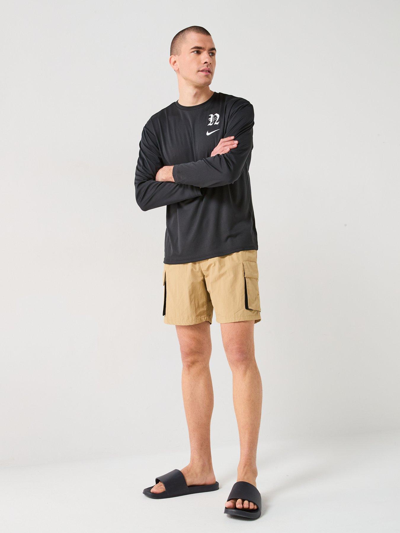 Image 3 of 6 of Nike Mens Multi Pocket 7 Inch Volley Swim Short - Brown