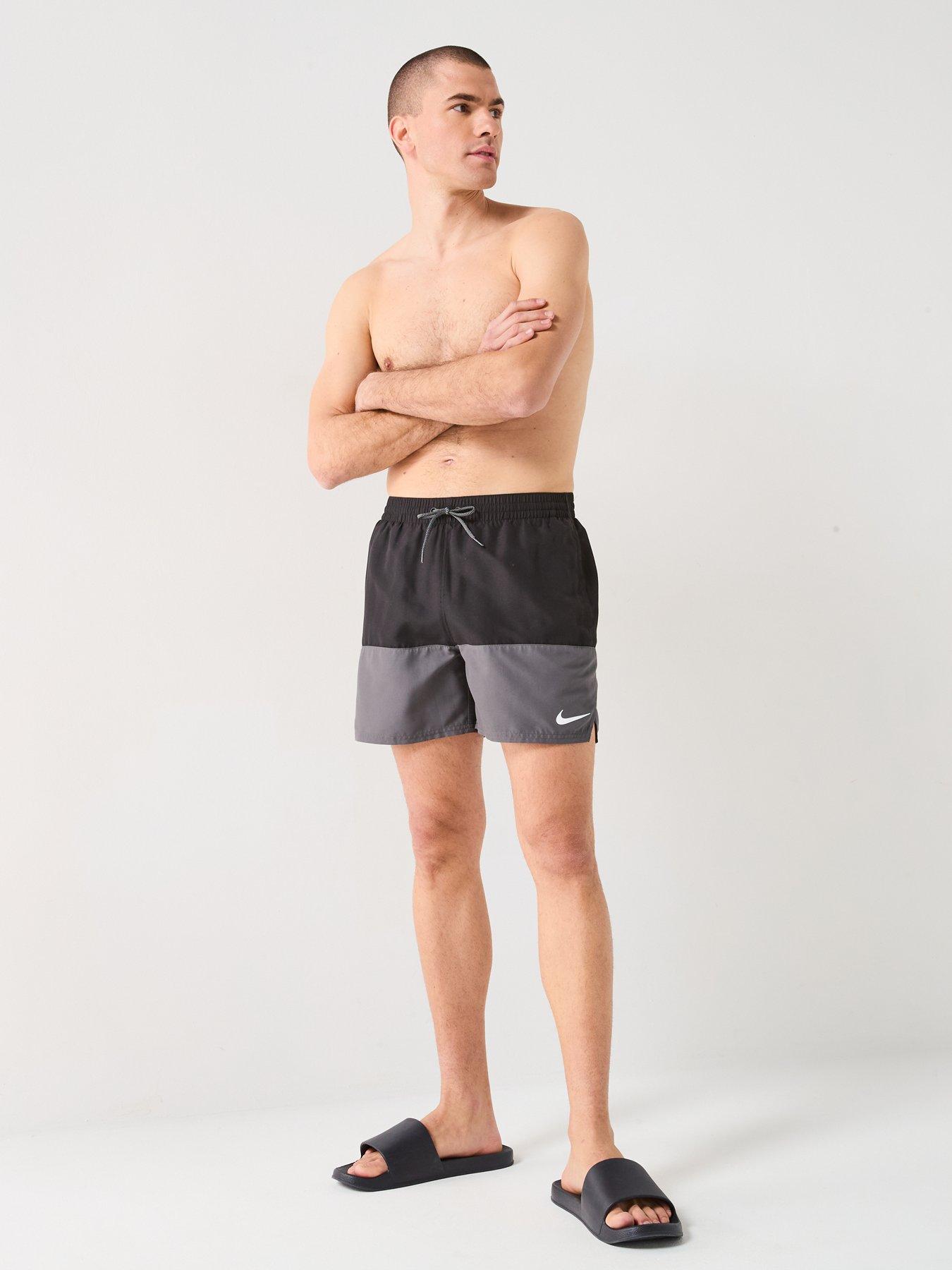 Image 3 of 4 of Nike Mens Split 5 Inch Volley Swim Short - Black