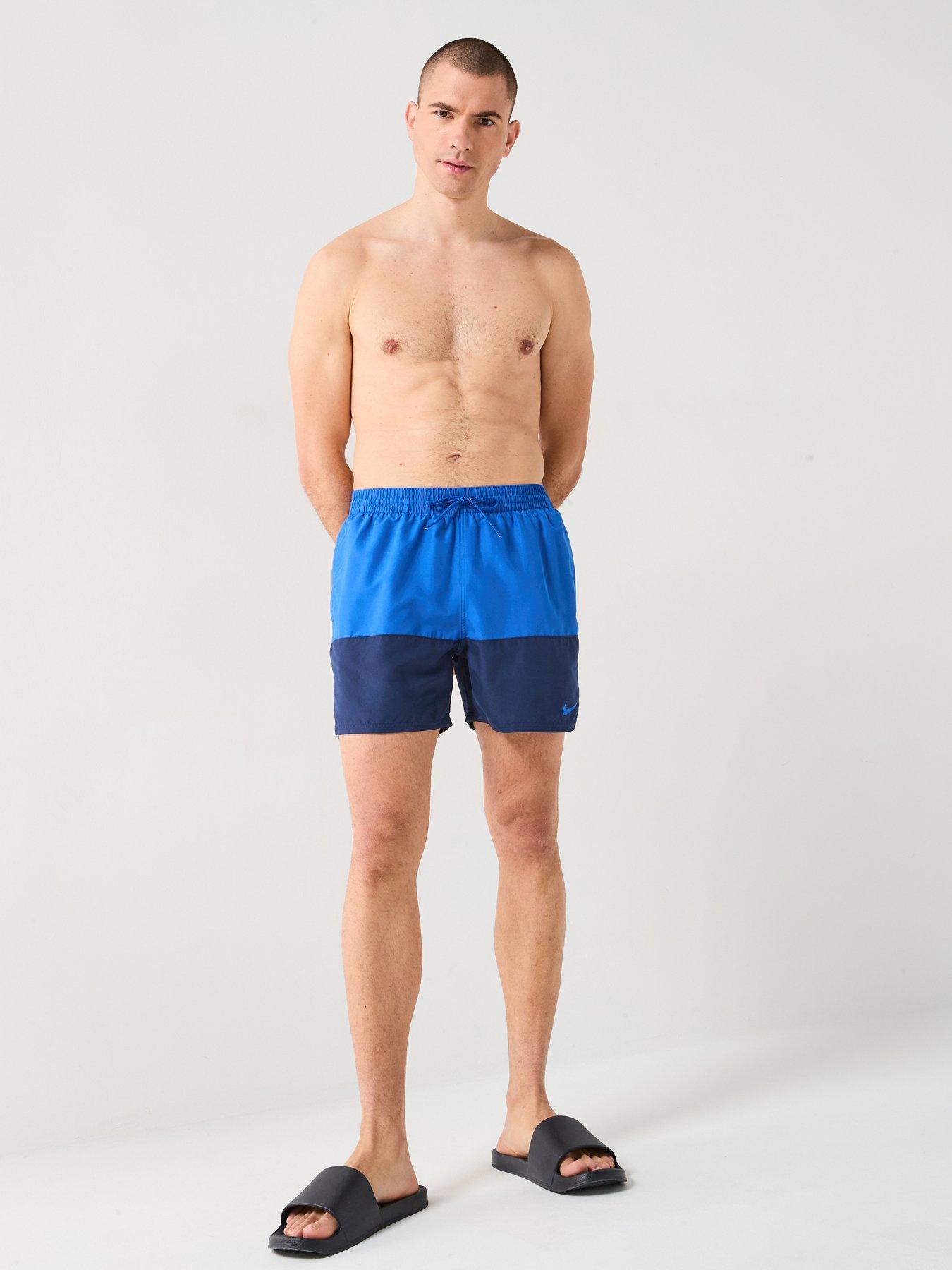 Image 3 of 4 of Nike Mens Split 5 Inch Volley Swim Short - Blue
