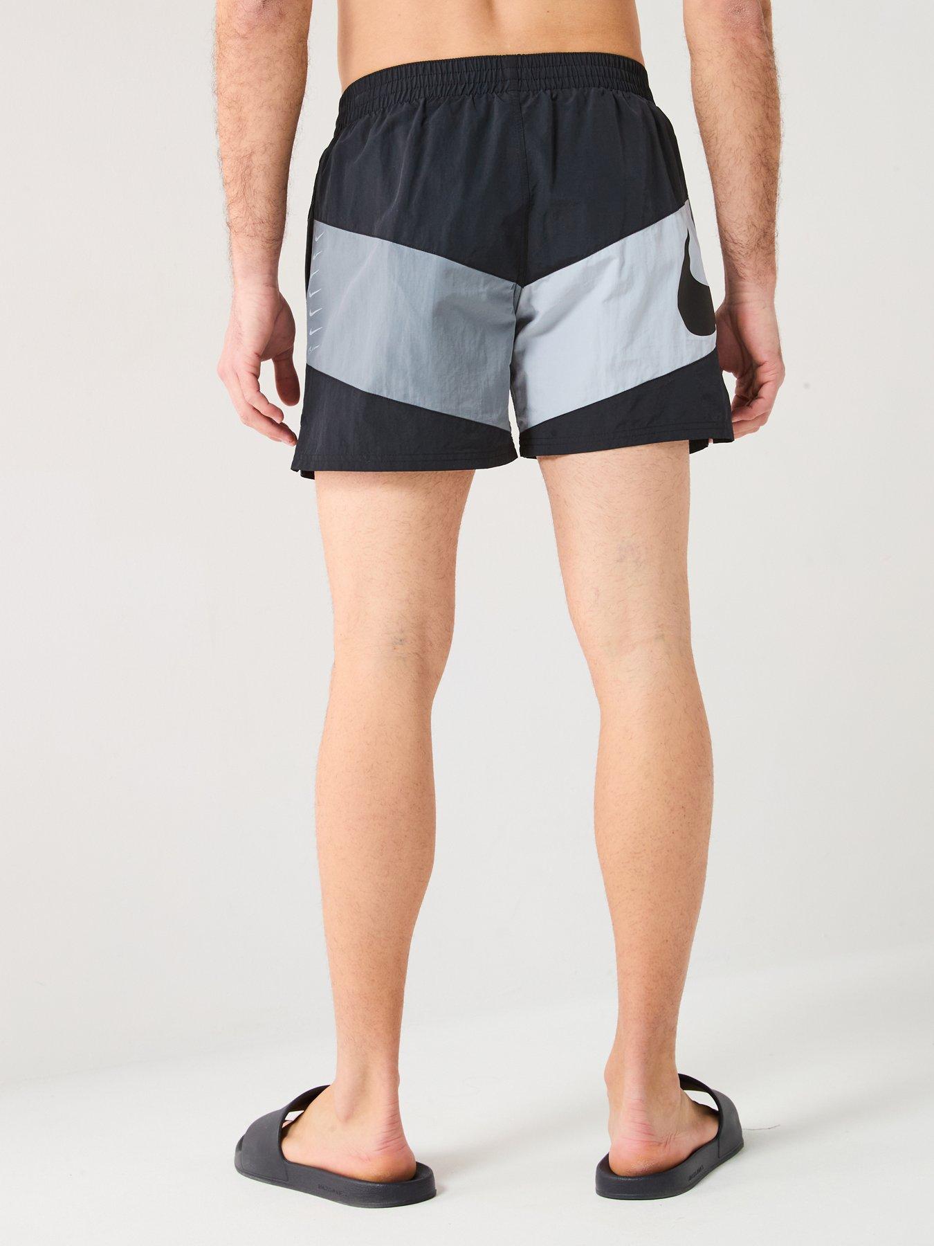 Image 2 of 5 of Nike Mens Multi Logo Vortex 5 Inch Volley Swim Short - Black